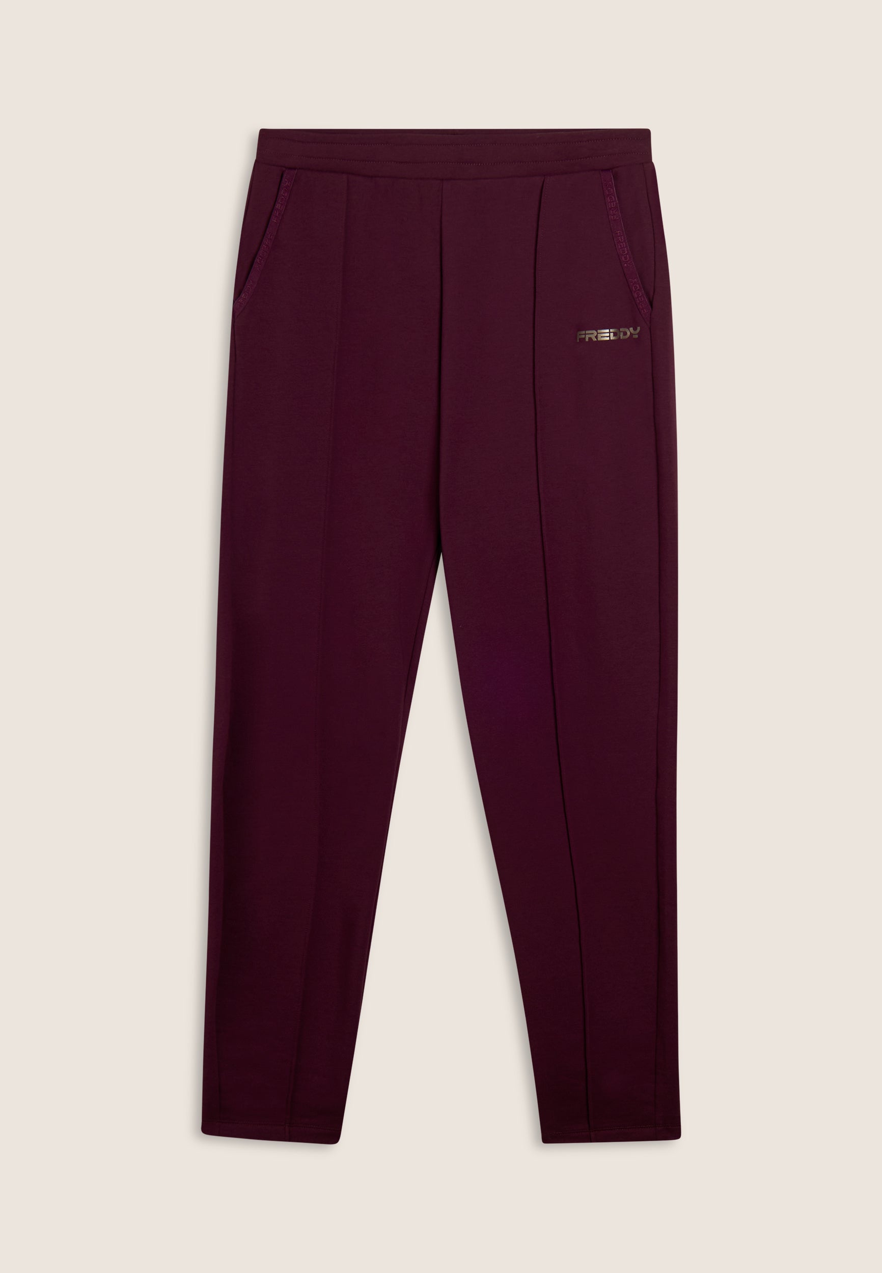 freddy-pantaloni-sportivi-regular-fondo-dritto-in-felpa-con-dettaglio-logato image 5