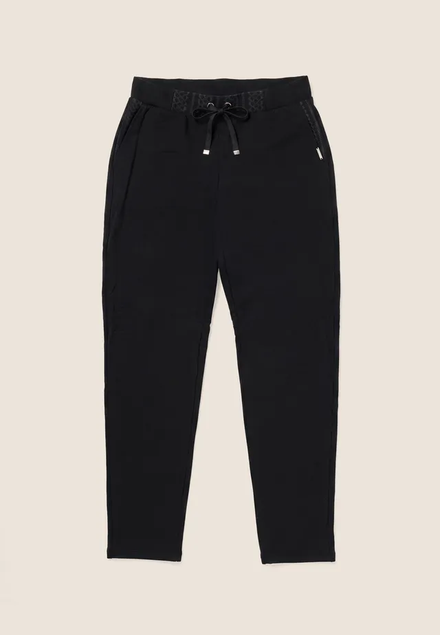 freddy-pantaloni-donna-in-felpa-modal-con-trama-geometrica image 1