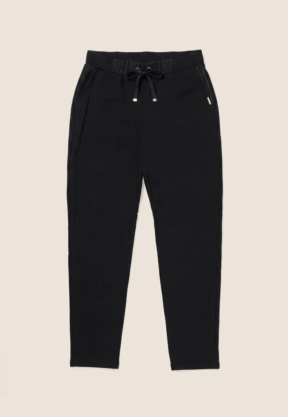 freddy-pantaloni-donna-in-felpa-modal-con-trama-geometrica image 1