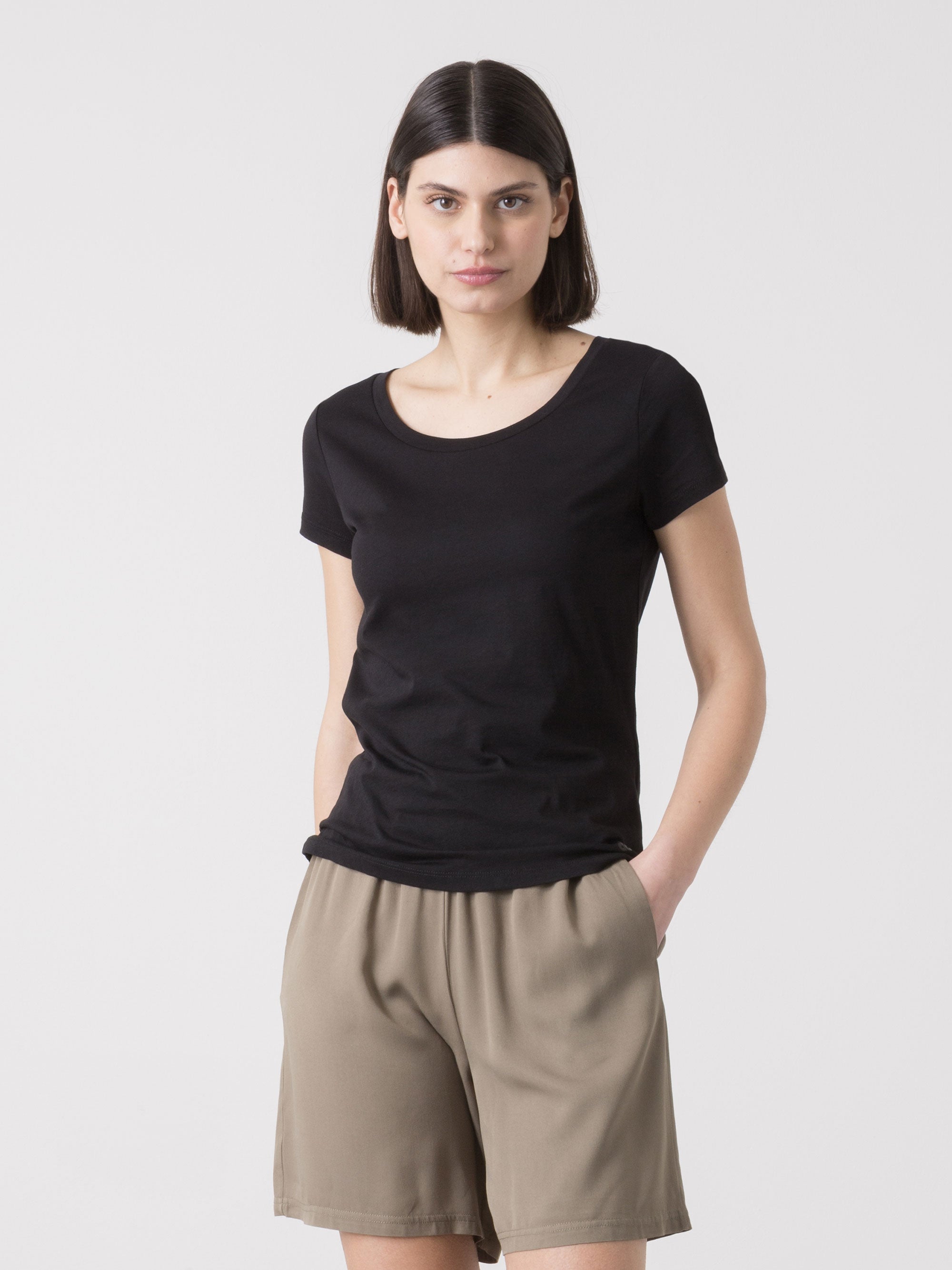 dimensione-danza-t-shirt-donna-danza-manica-corta-scollo-ampio-comfort image 1