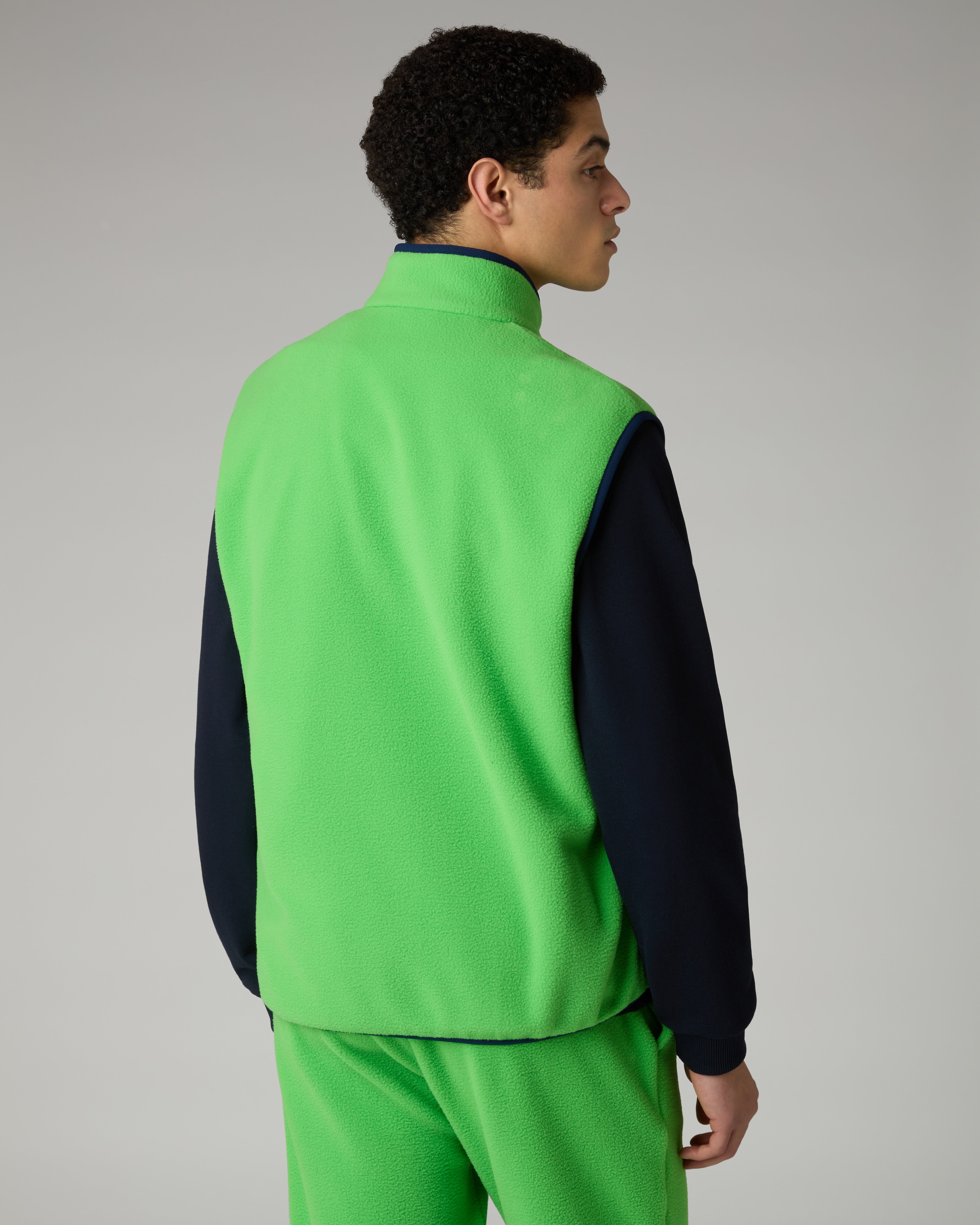 australian-color-block-gilet-pile-con-zip-uomo image 3