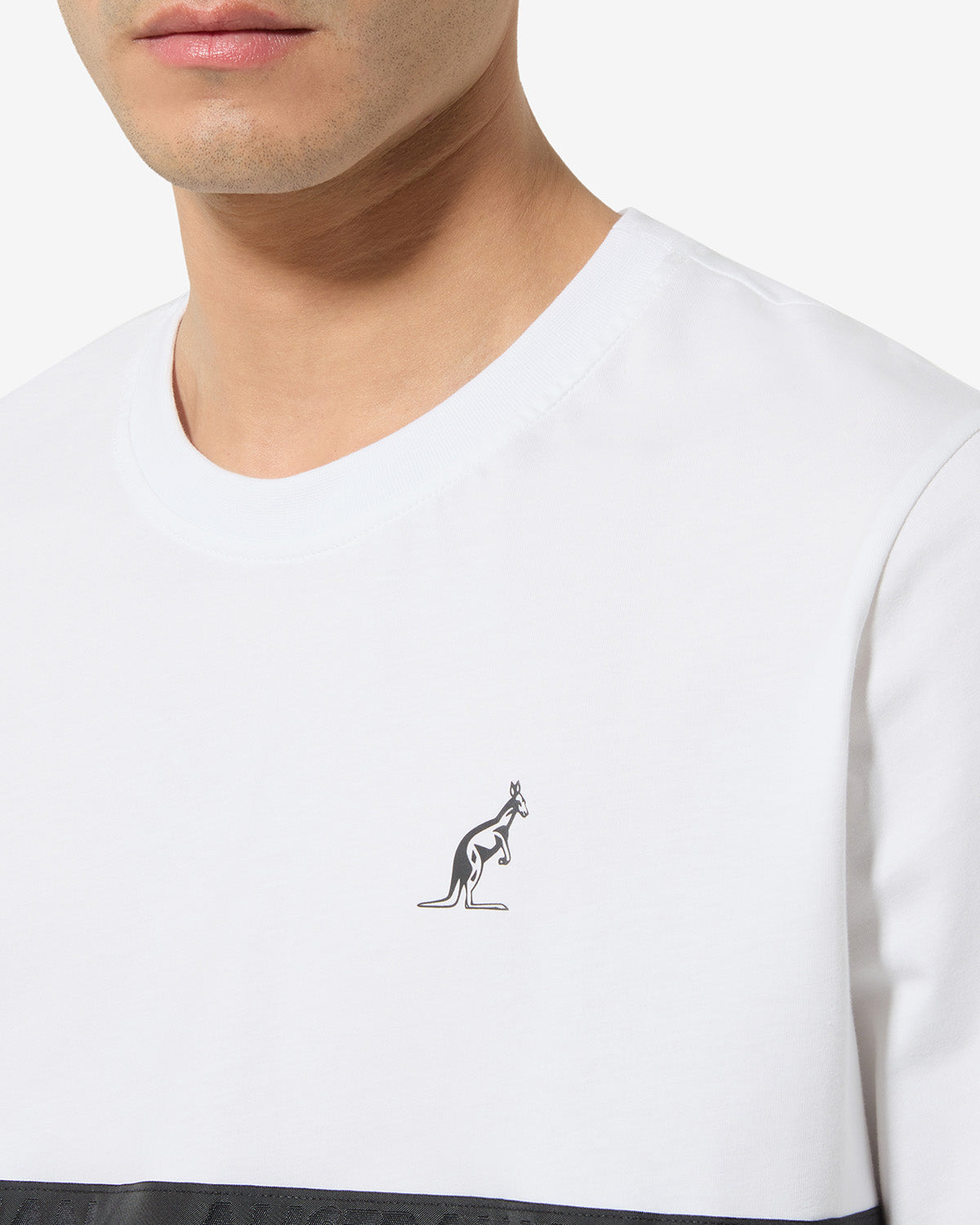 australian-color-block-t-shirt-cotone-turchese-glossy image 4