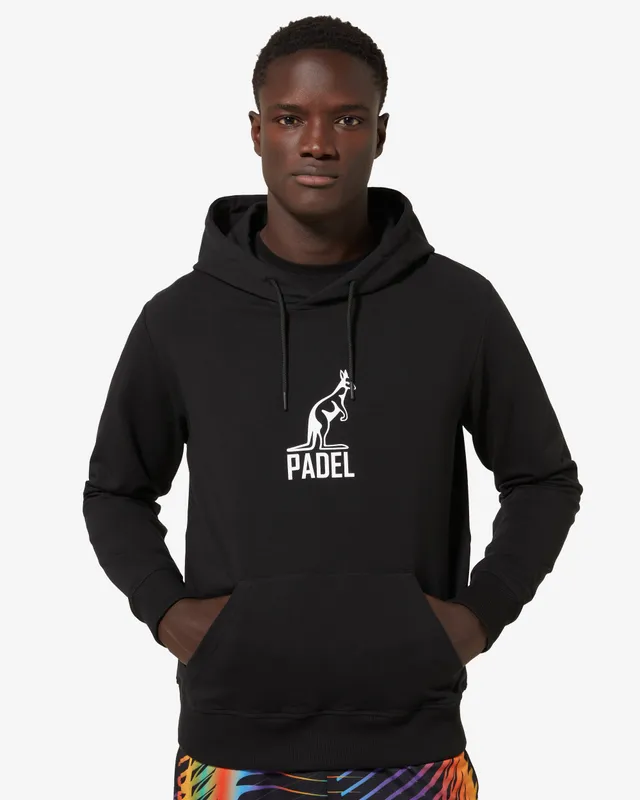 australian-padel-logo-hoodie-felpa-con-cappuccio-nera image 1