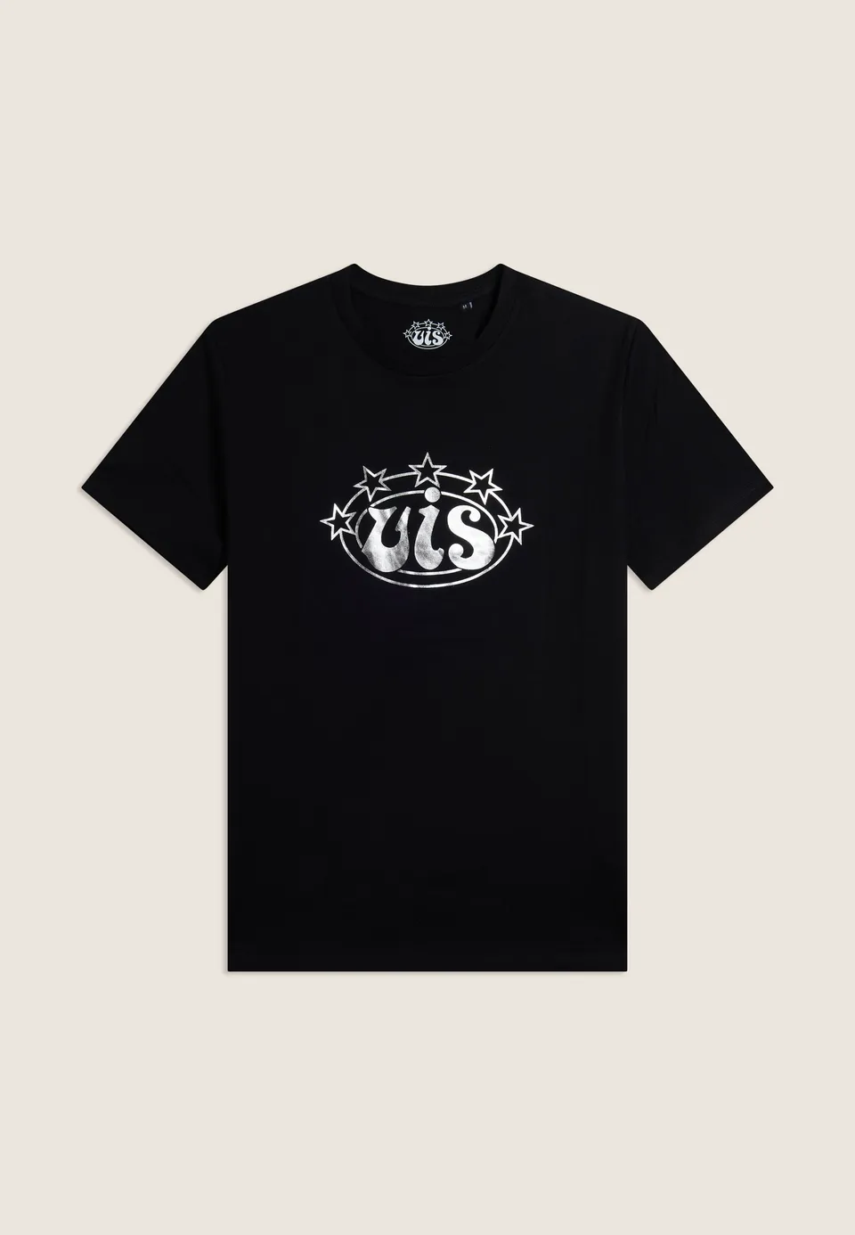 vis-by-freddy-t-shirt-uomo-girocollo-in-cotone-con-logo-argento image 1