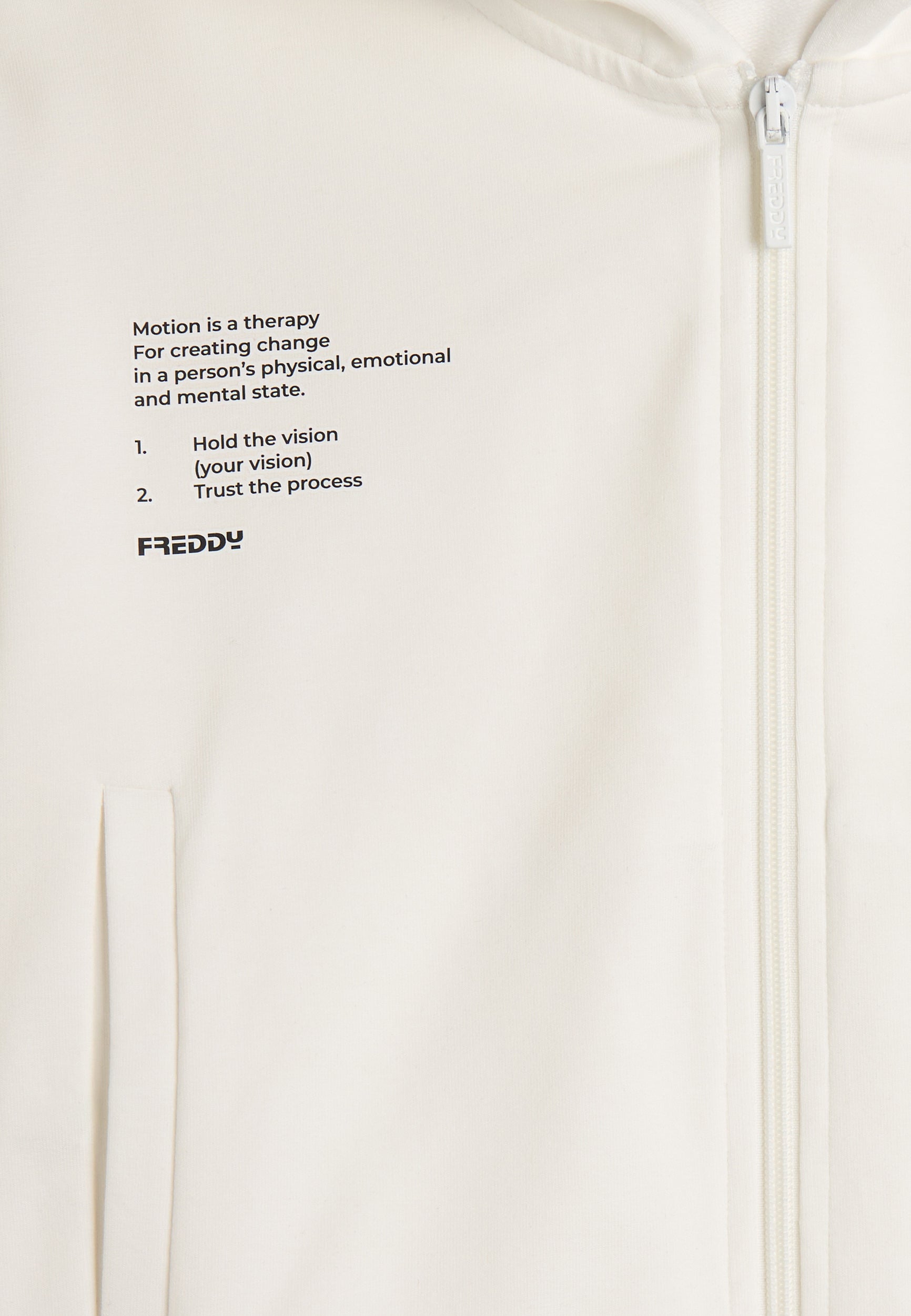 freddy-felpa-con-cappuccio-e-zip-stampa-laterale-comfort-fit image 6