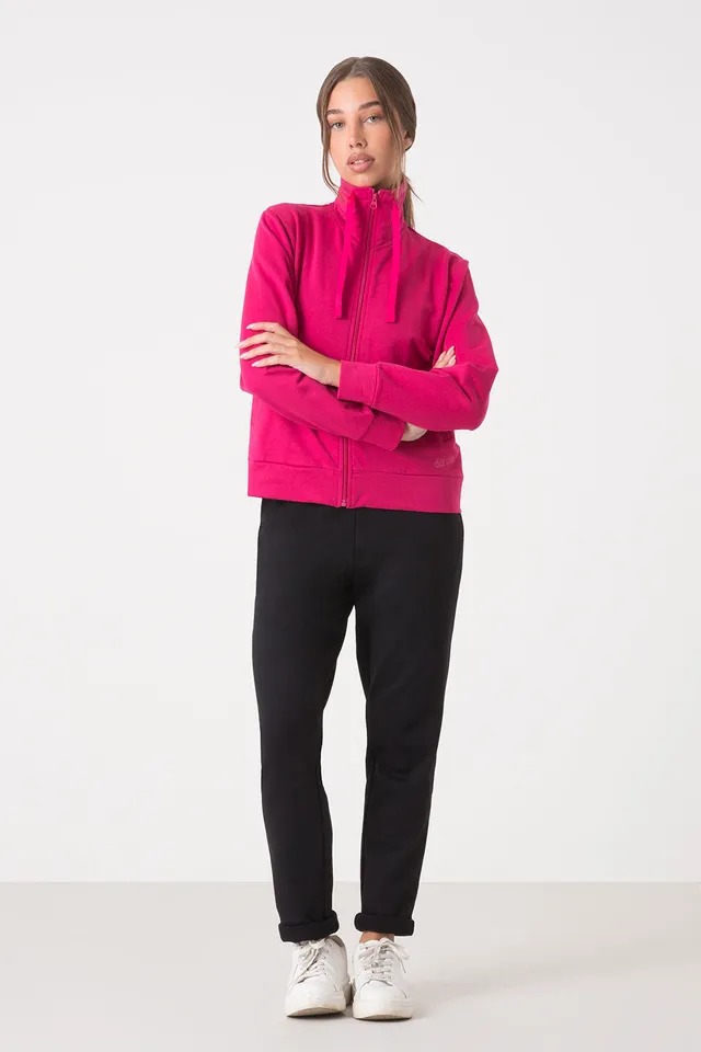 dimensione-danza-tuta-basic-donna-felpa-full-zip-collo-alto-pantalone image 1