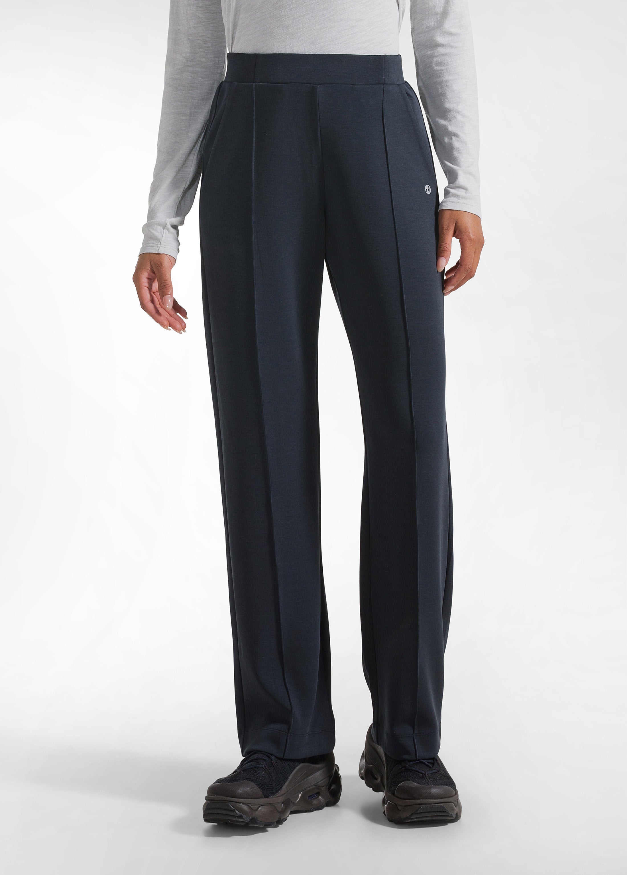 deha-pantalone-dritto-in-modal-soft-touch-nero-d32005 image 2