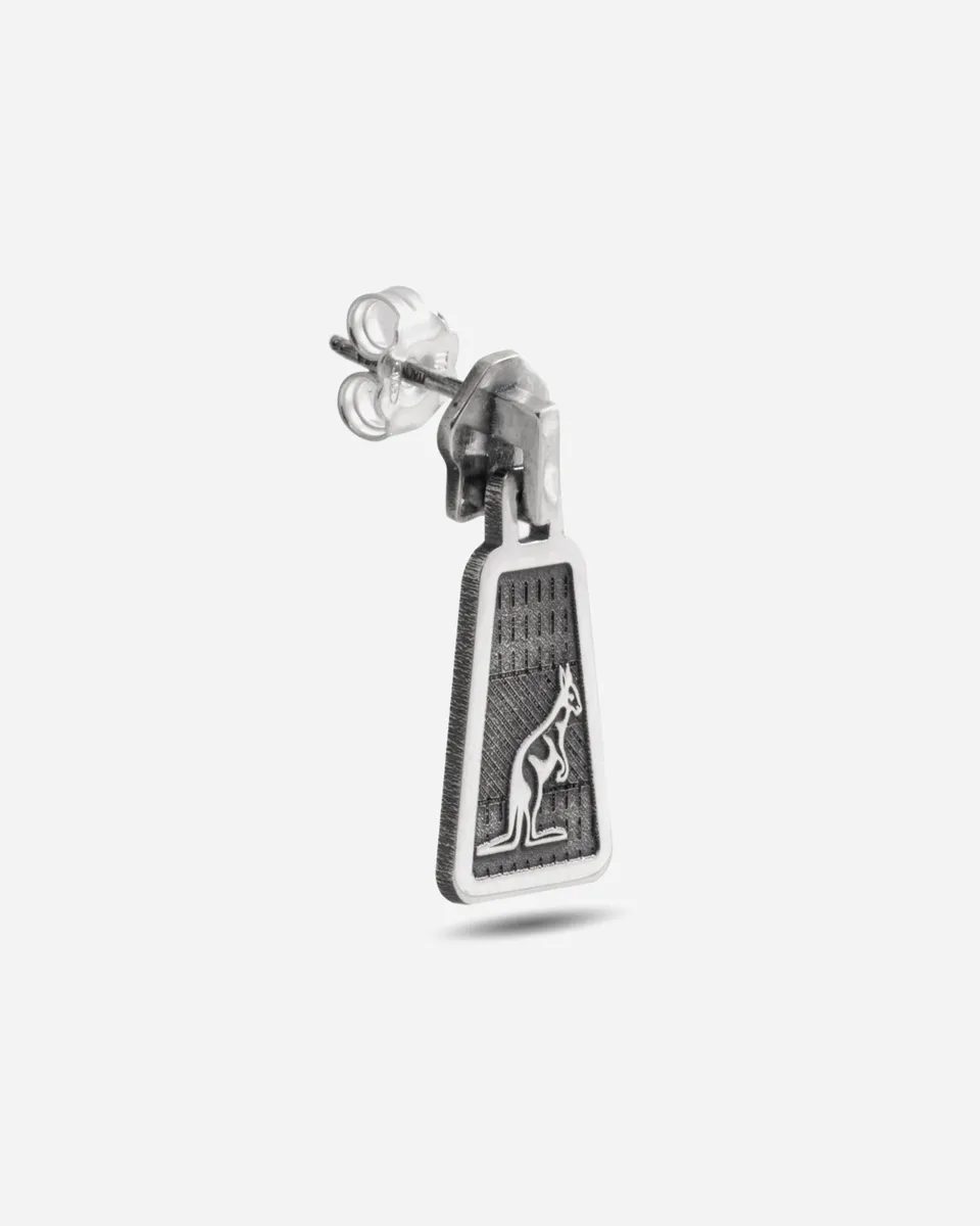 australian-puller-earring-orecchino-lobo-pendente-silver image 1