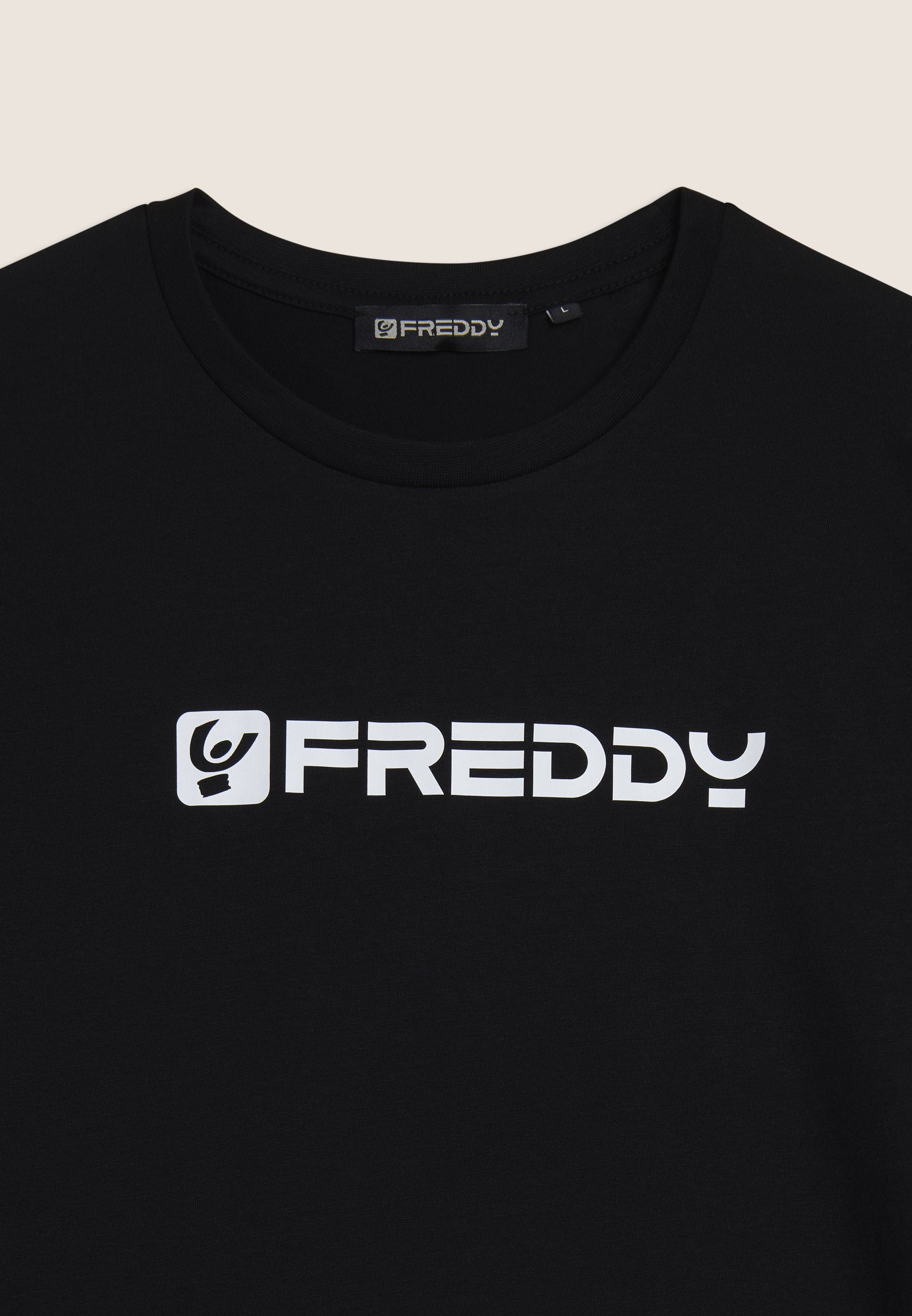 freddy-t-shirt-basic-uomo-in-100-cotone-fit-regular-girocollo image 3