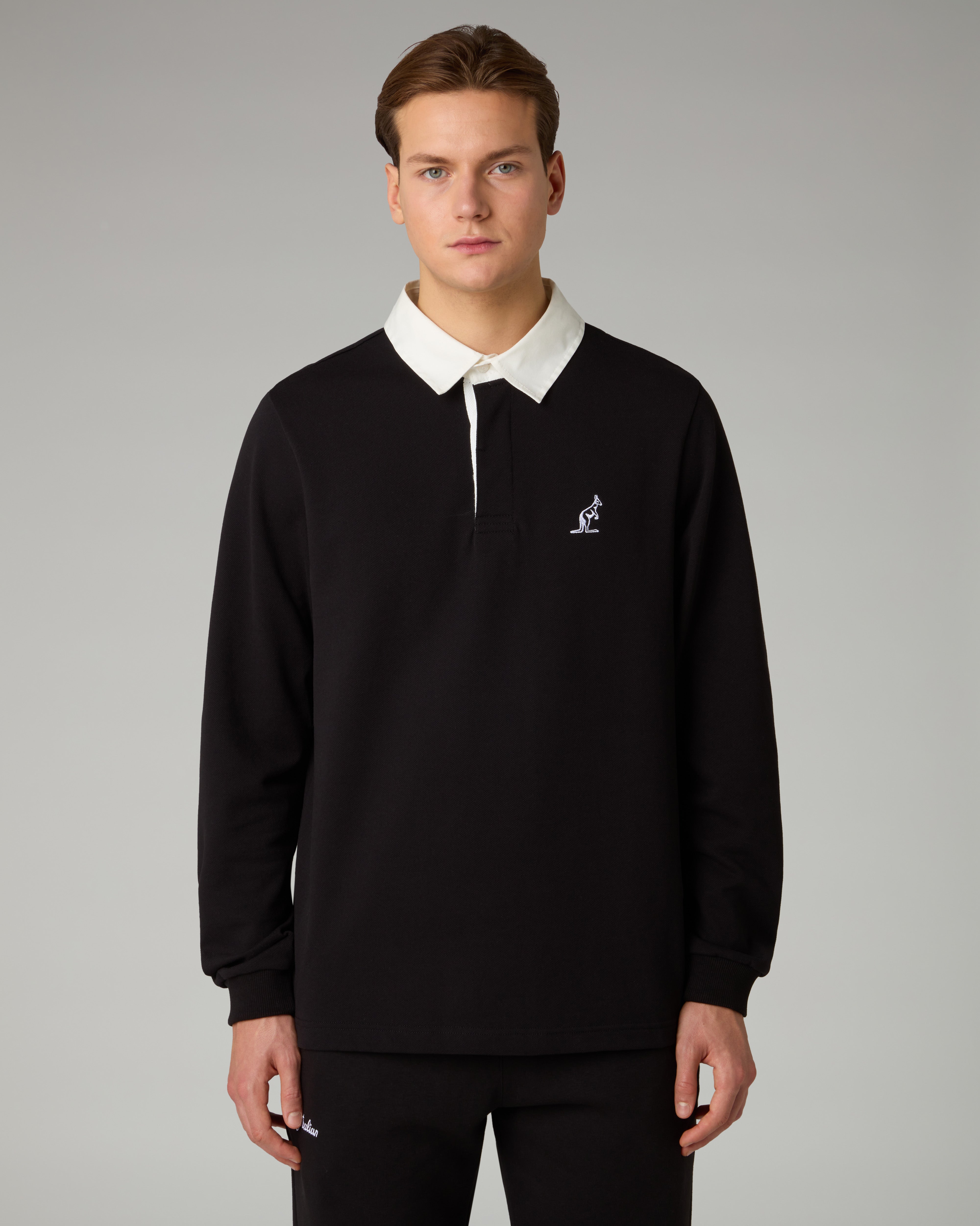 australian-academy-polo-shirt-polo-piquet-regular-nero image 1