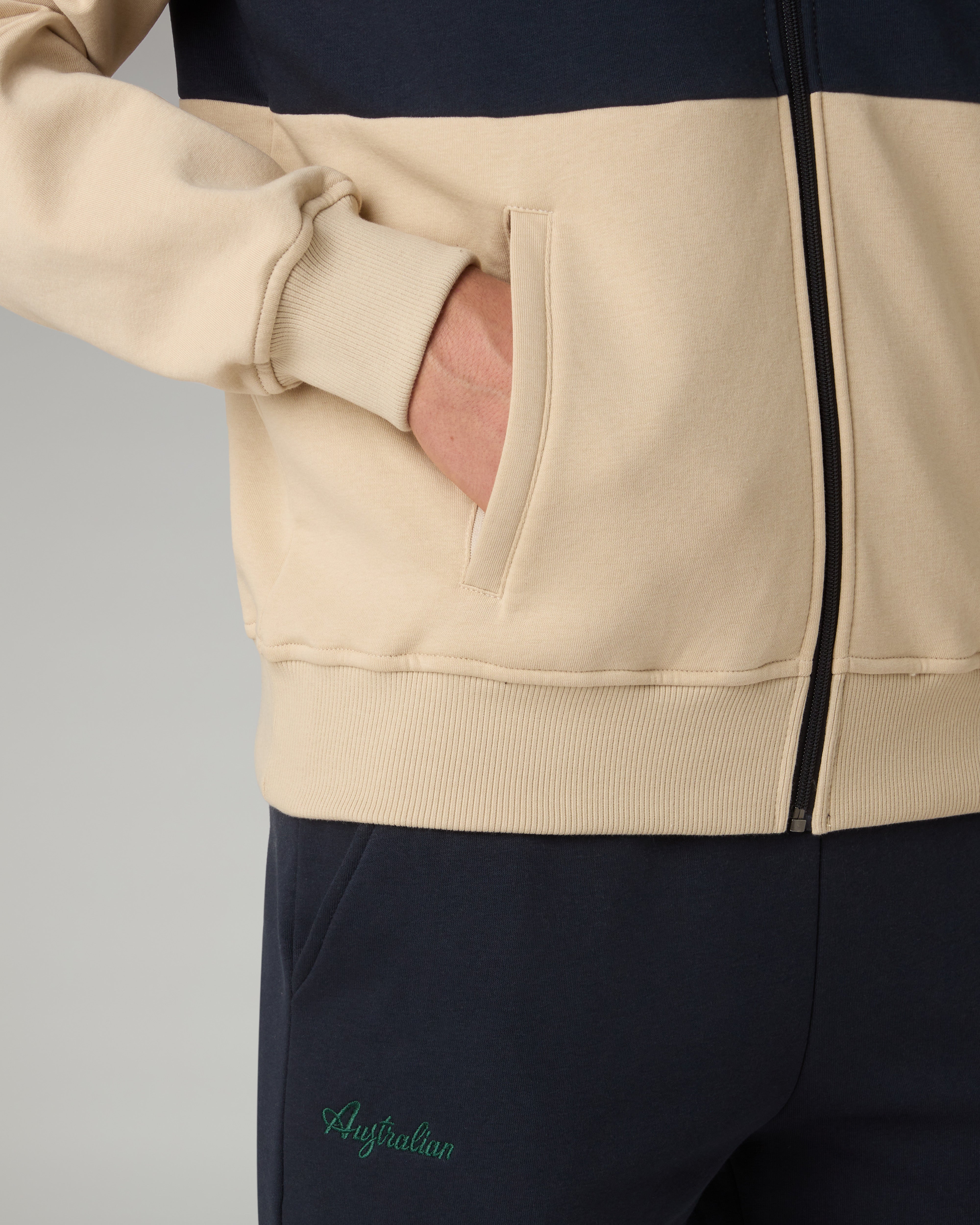australian-posh-fleece-track-jacket-giacca-felpa-full-zip-con-tasche-zip image 5