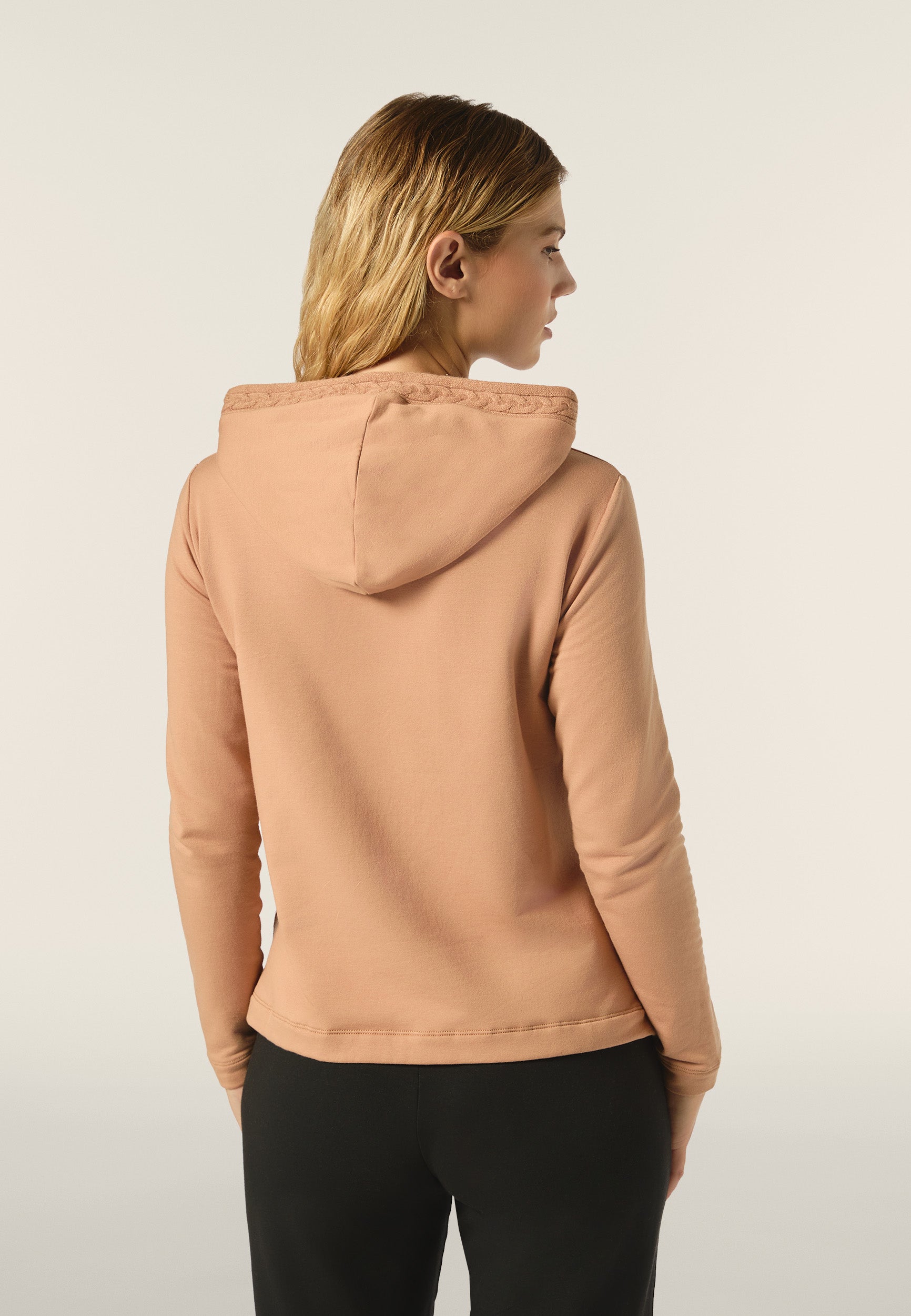 freddy-felpa-collo-alto-a-coste-con-inserti-tricot-a-trecce image 3