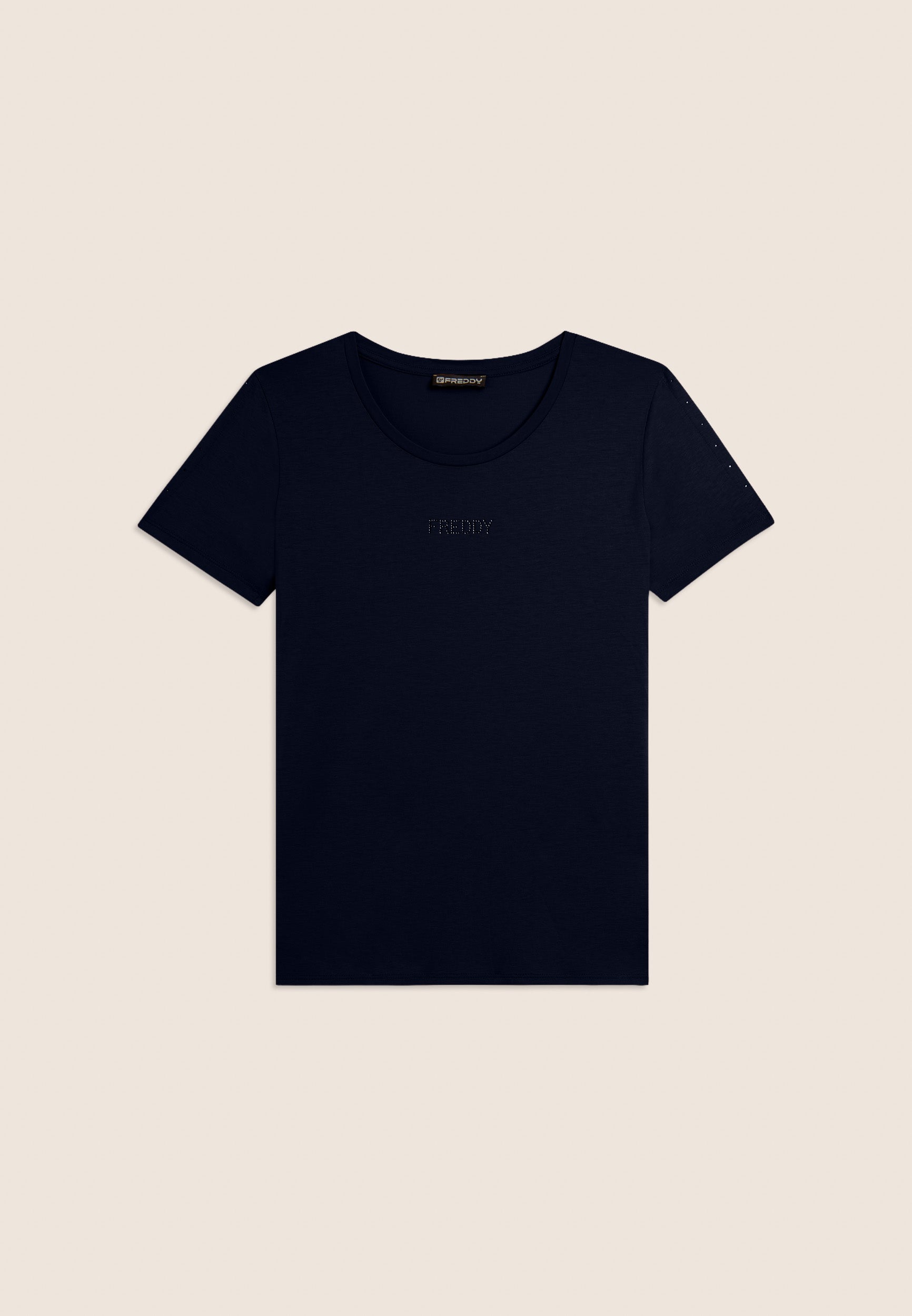 freddy-t-shirt-manica-corta-cut-out-strass-logo image 8