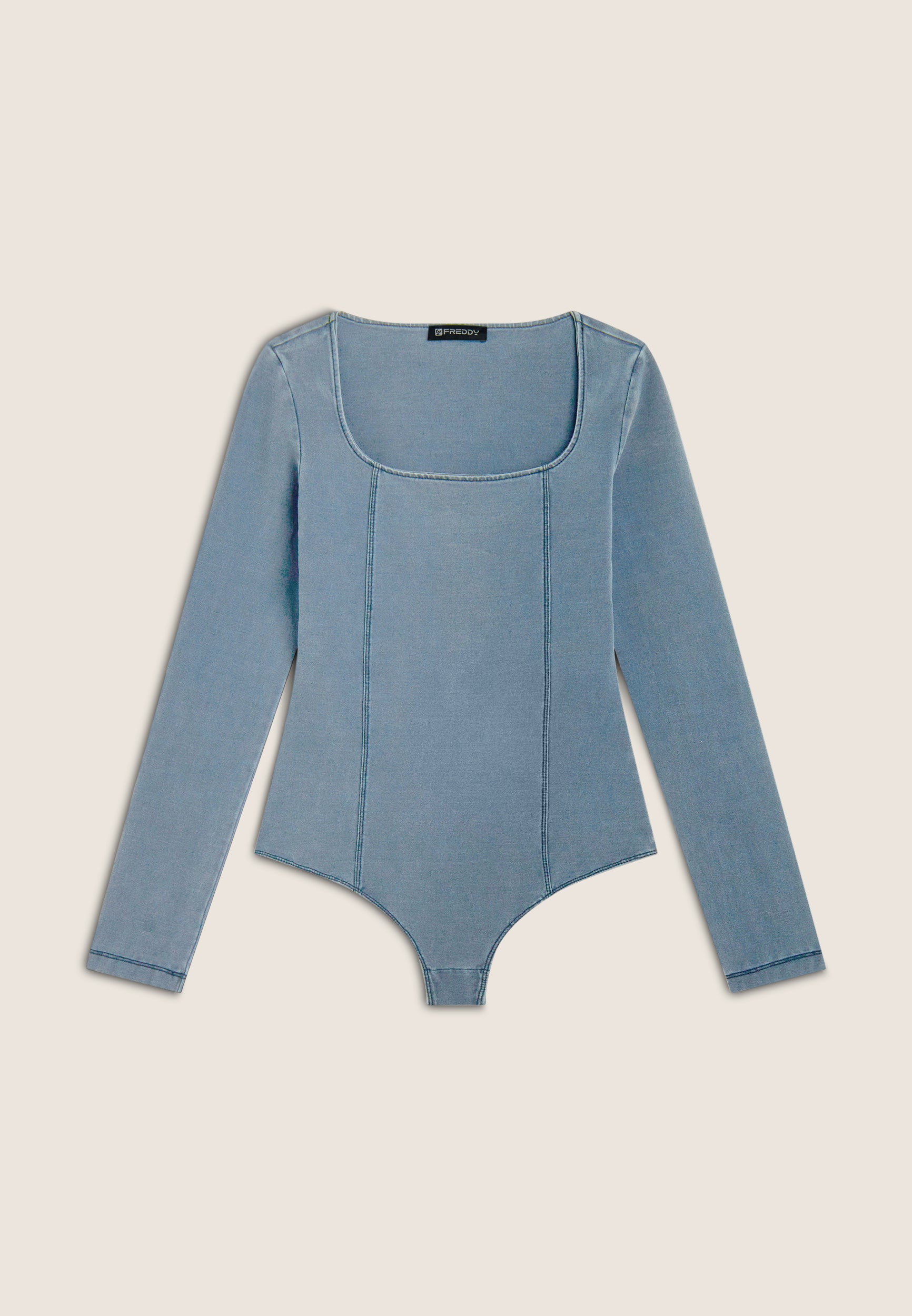 freddy-body-scollo-quadrato-in-jersey-effetto-denim image 8