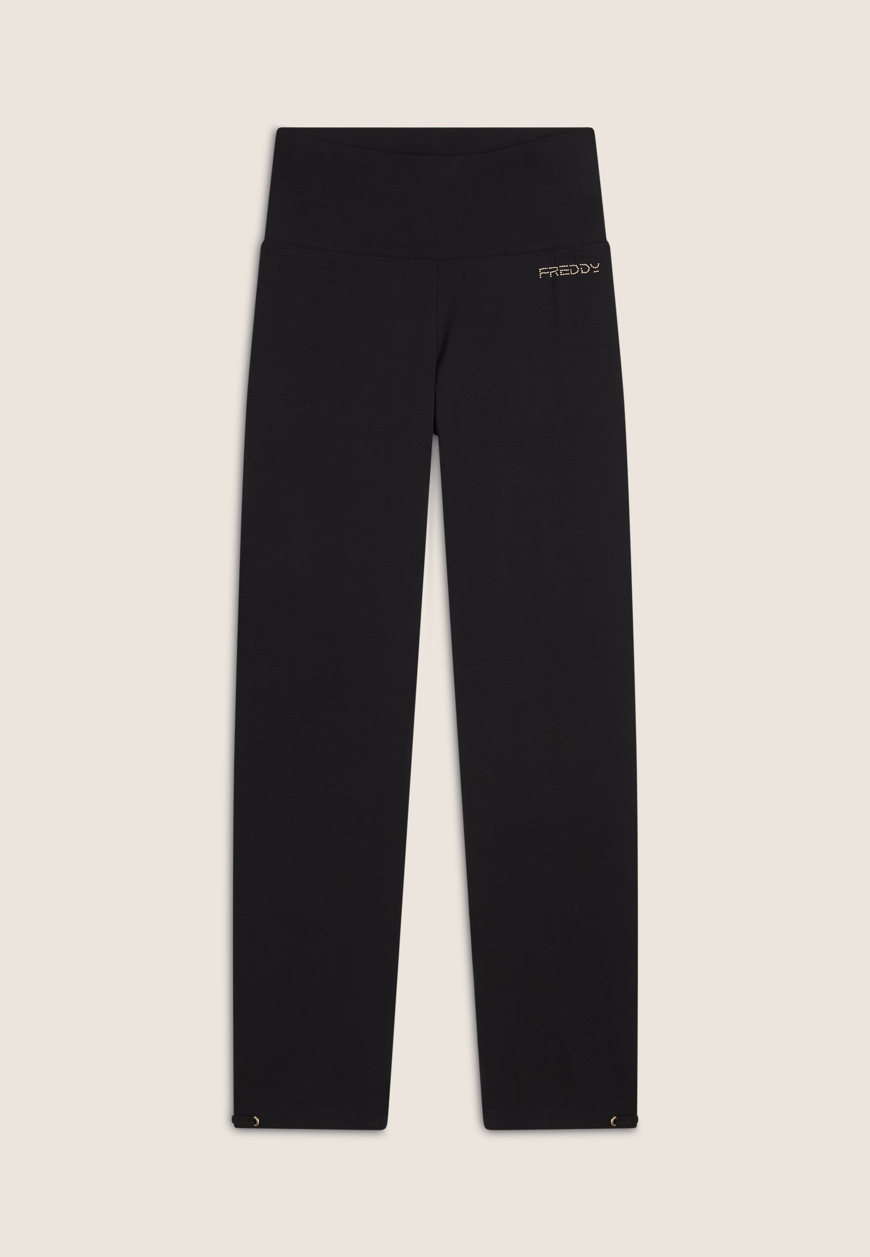 freddy-pantaloni-sportivi-regular-fit-gamba-dritta-con-coulisse-heavy-jersey-str image 5