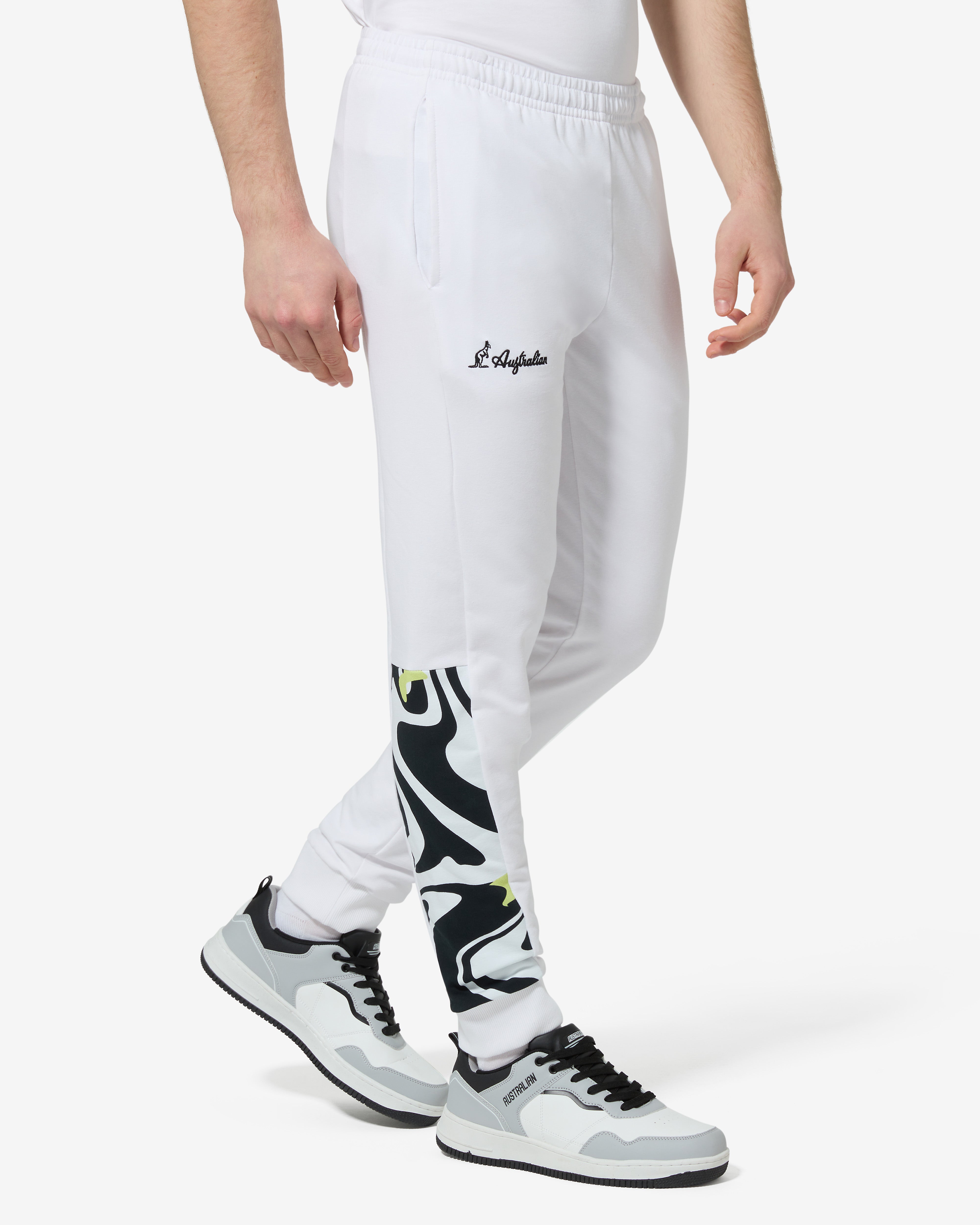 australian-vinyl-track-pant-pantalone-felpa-bianco image 1