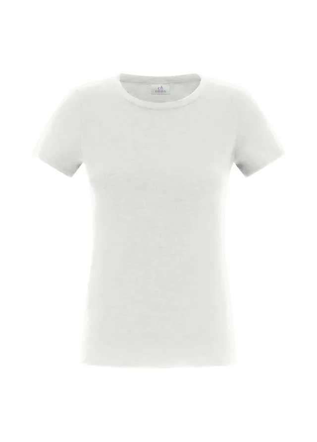 deha-t-shirt-in-cotone-organico-stretch-bianco image 1