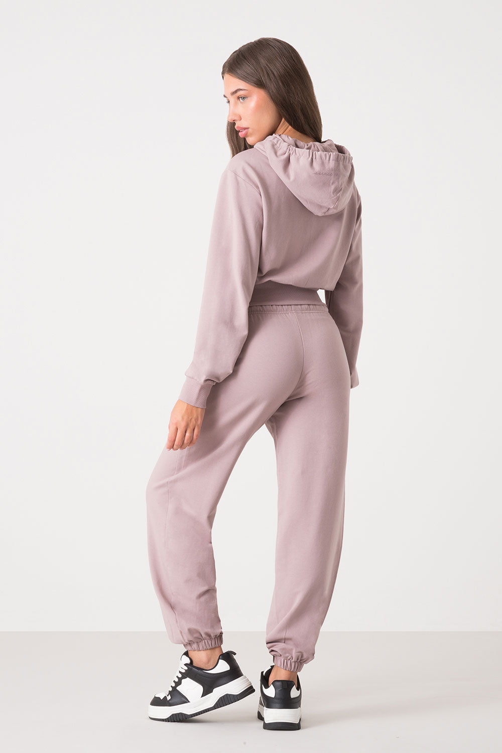 dimensione-danza-ballet-felpa-full-zip-con-cappuccio-non-garzata-fit-cropped-bom image 3