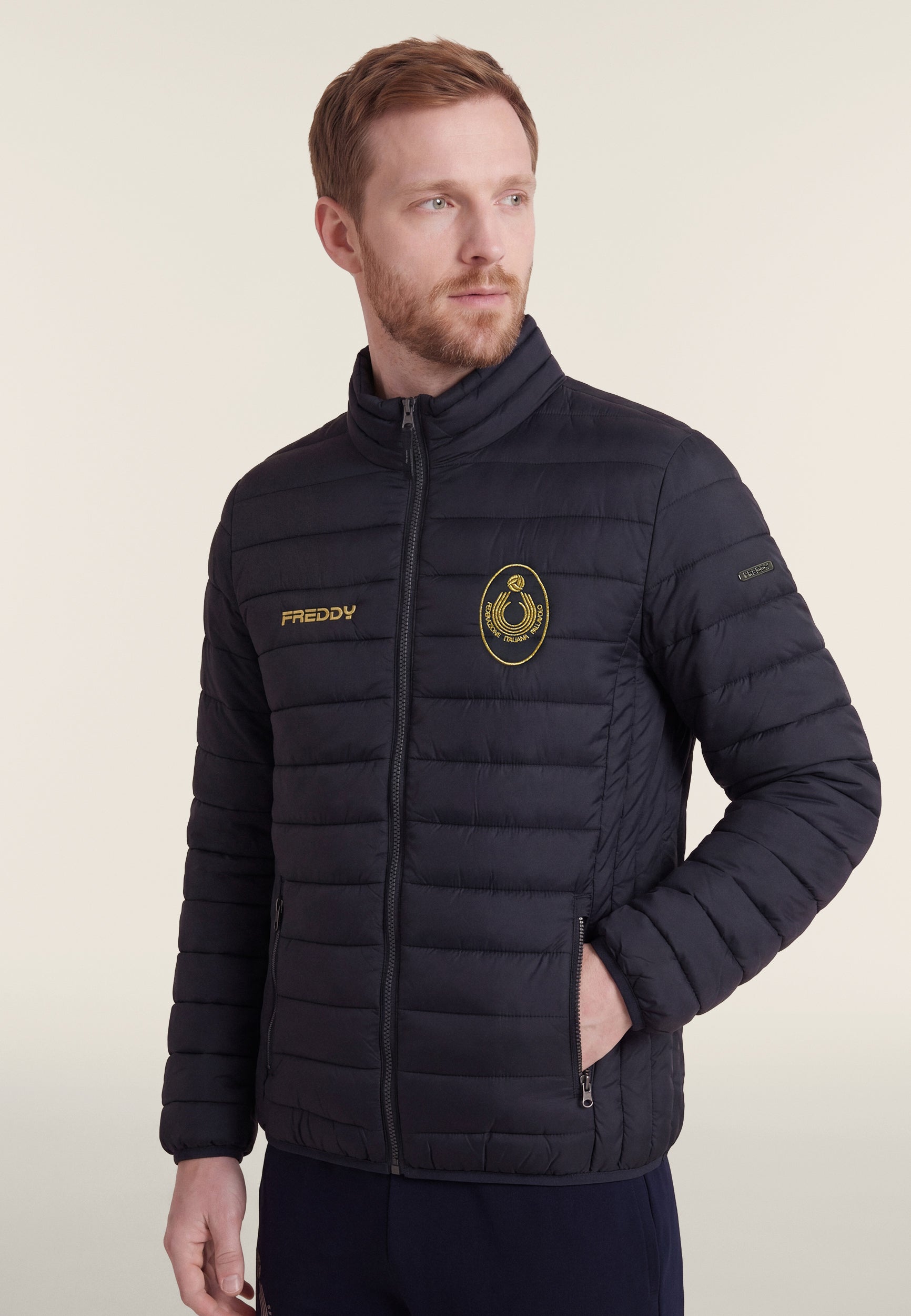 freddy-piumino-uomo-fipav-trapuntato-collo-alto-full-zip image 1