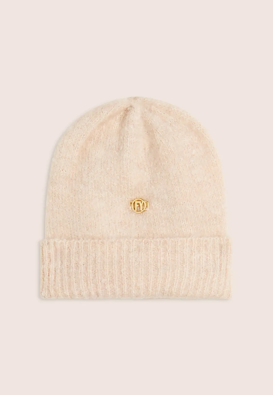 freddy-beanie-boucl-con-risvolto-e-logo-dorato-fy image 1