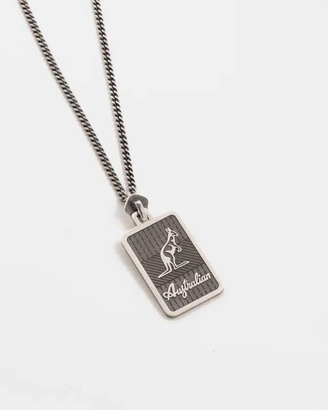 australian-puller-chain-collana-pendente-silver-brunito-lucido-60-cm image 1
