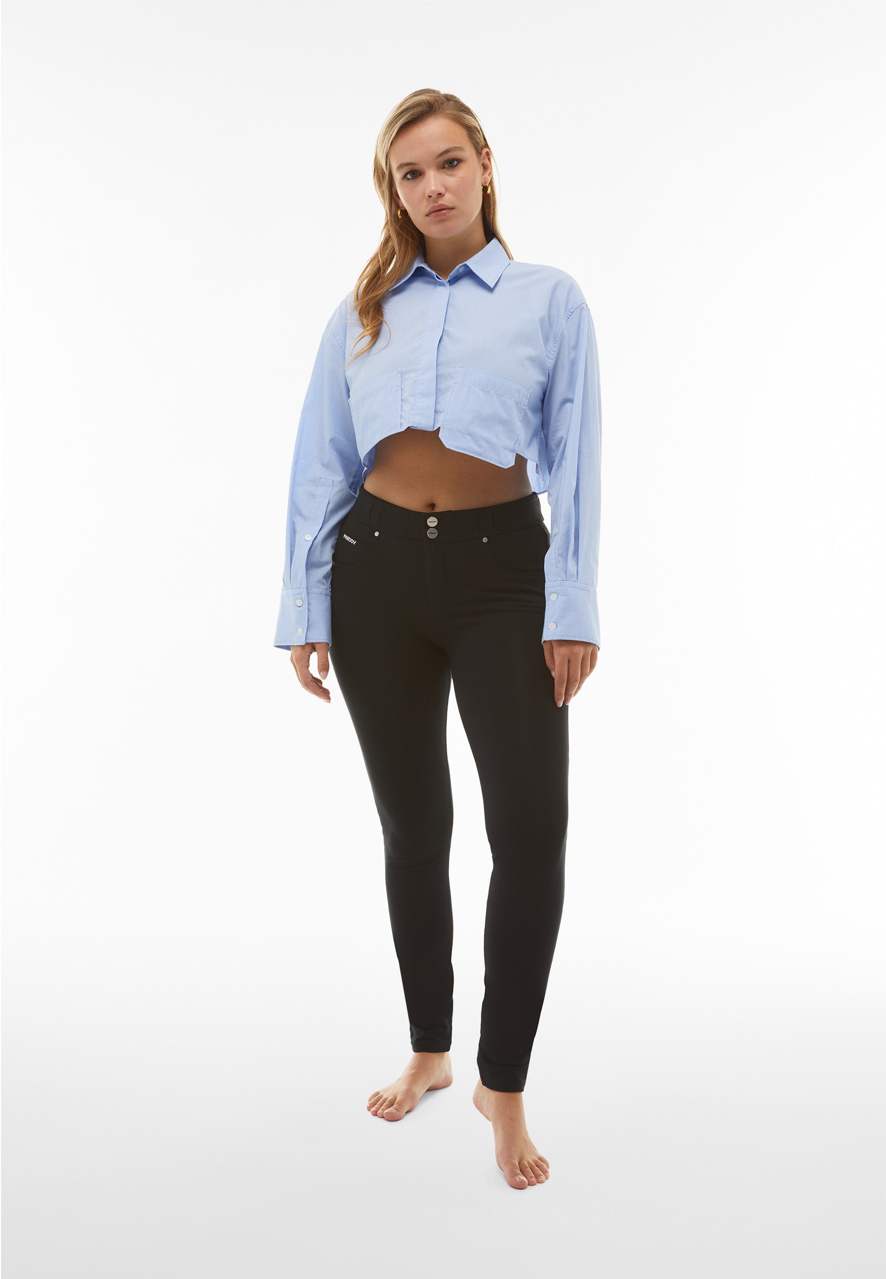 freddy-n-o-w-pantaloni-skinny-vita-media-in-jersey-ecologico-5-tasche image 2