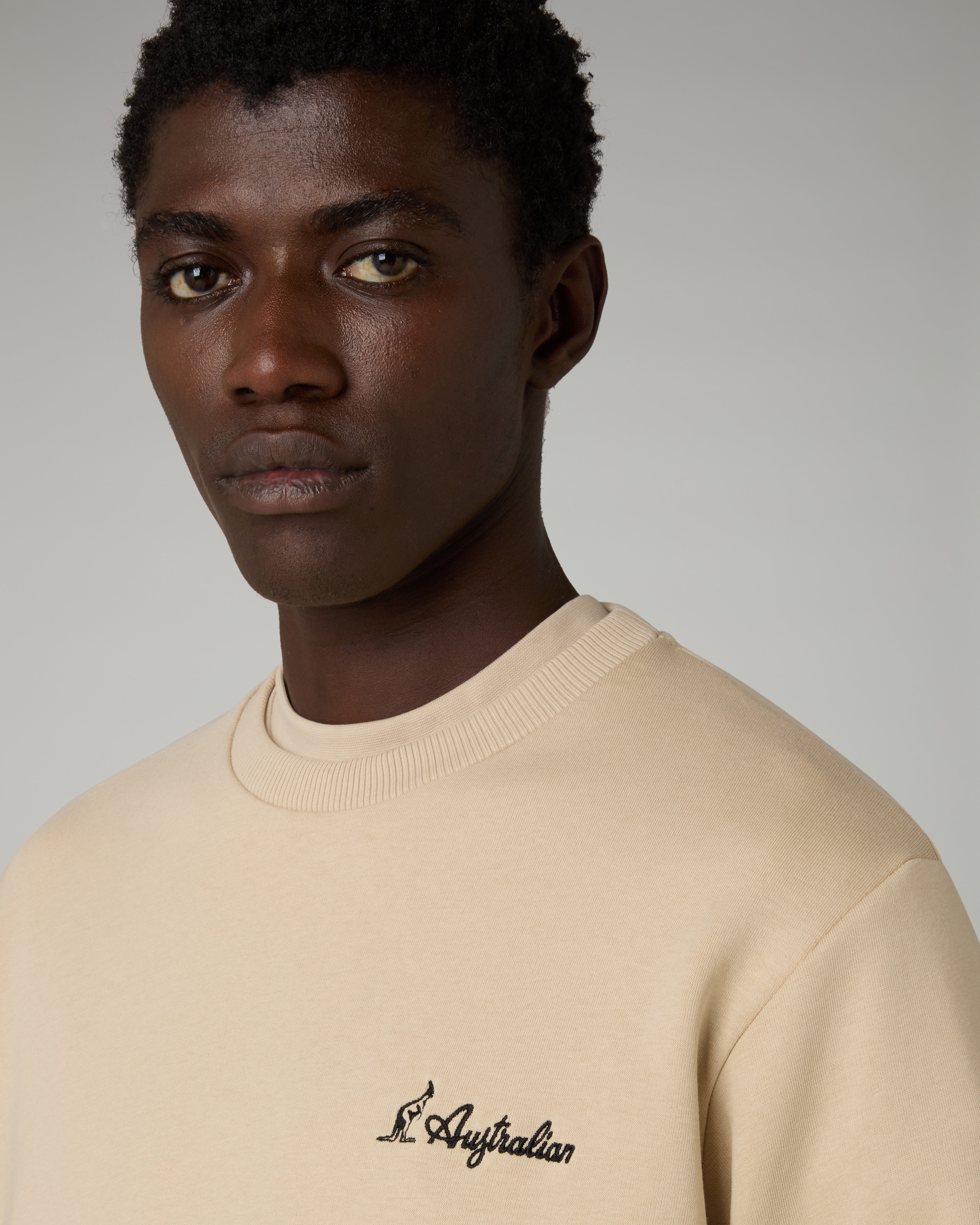 australian-iconissima-crewneck-felpa-girocollo-sabbia image 4