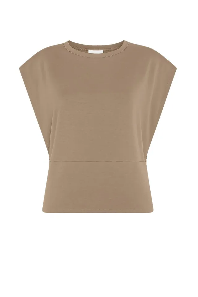 deha-t-shirt-viscosa-ecovero-dettaglio-laterale-marrone image 1