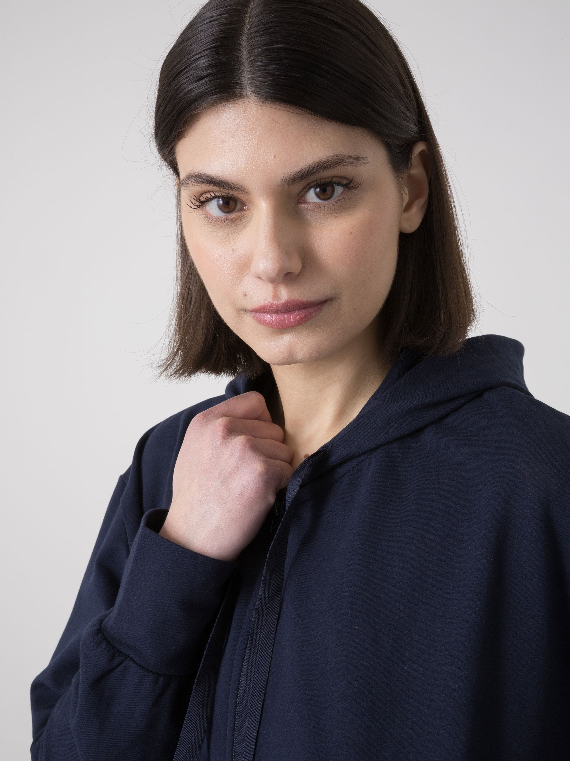 dimensione-danza-felpa-donna-danza-full-zip-con-cappuccio-in-felpa-non-garzata image 4