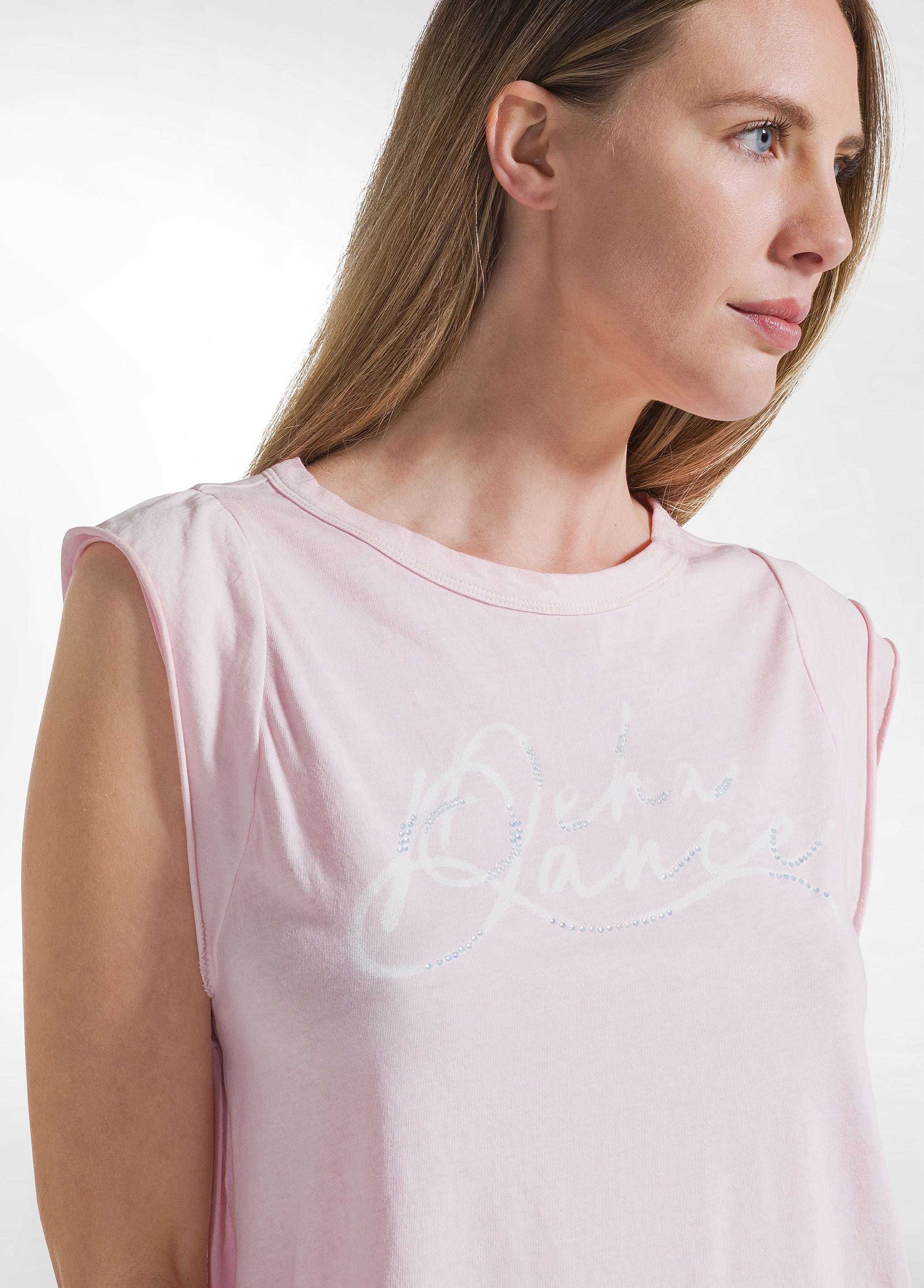 deha-d42602-t-shirt-grafica-effetto-fade-rosa-in-cotone-organico image 3
