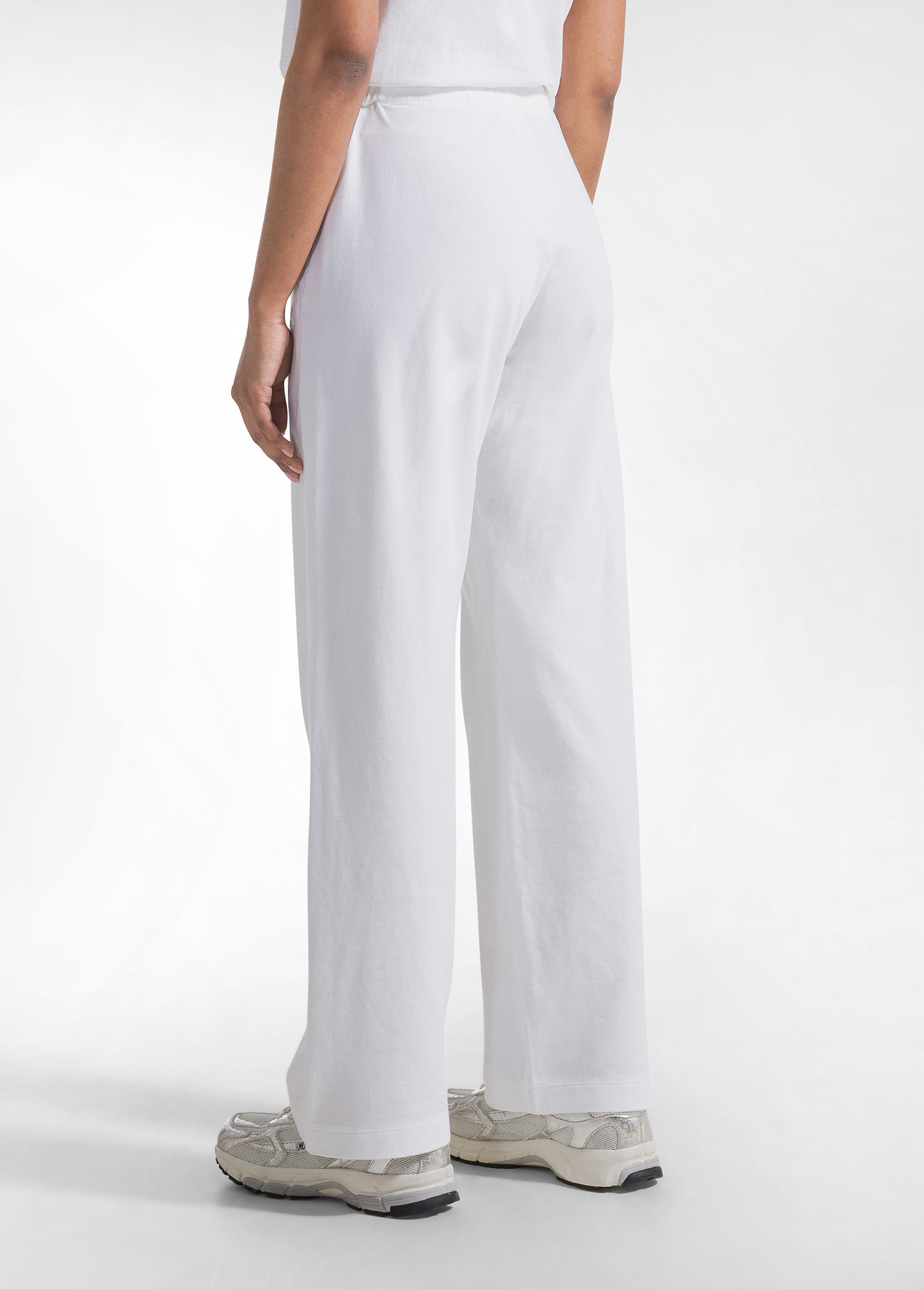 deha-pantalone-felpa-organica-bianco-d42245 image 3