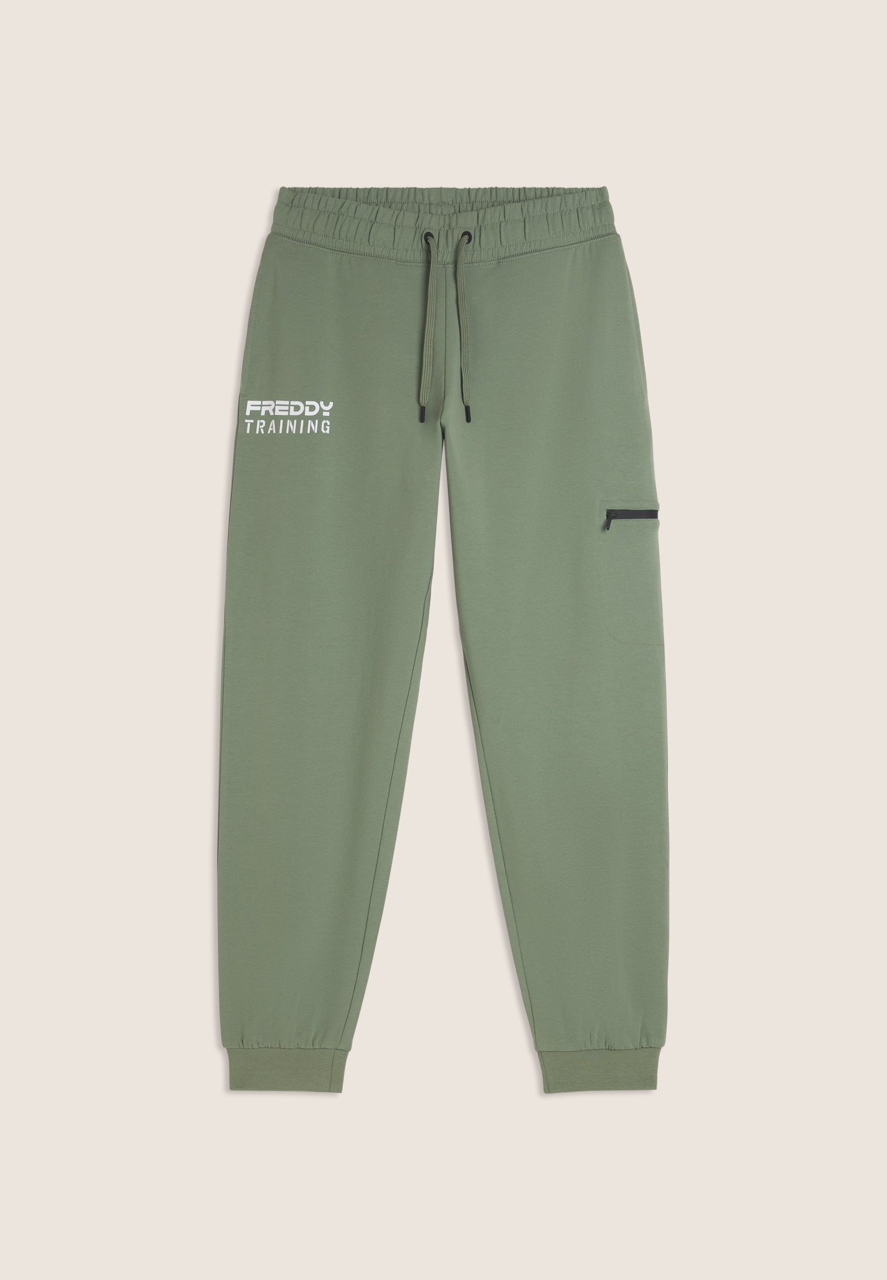 freddy-pantaloni-regular-uomo-con-tasca-zip-sulla-gamba image 7