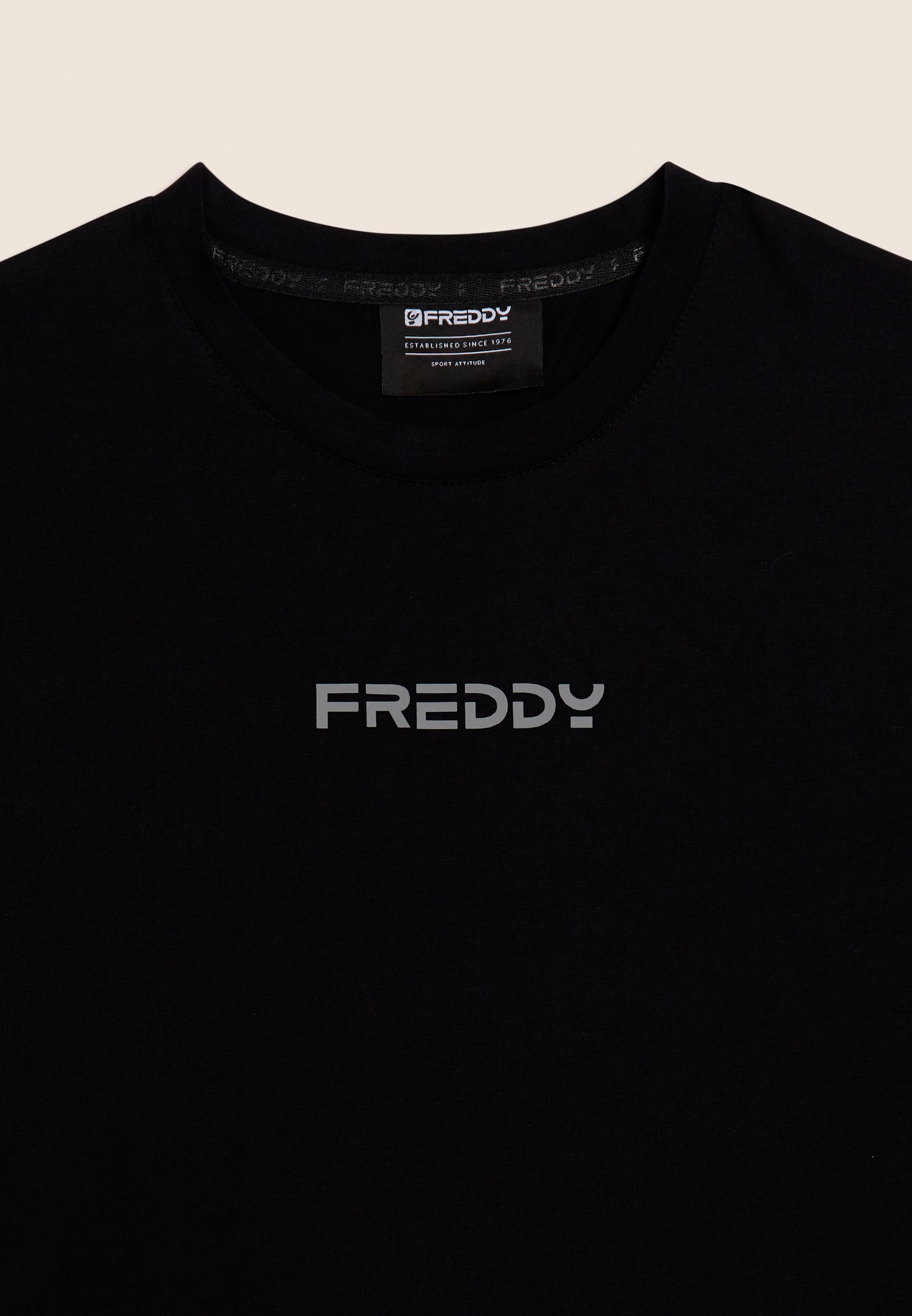 freddy-t-shirt-uomo-in-cotone-con-logo-minimal image 3
