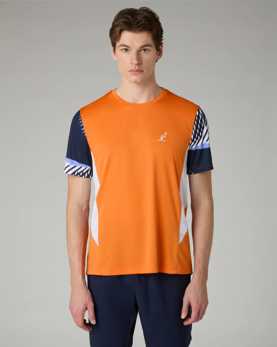 australian-absinth-sleeves-t-shirt-t-shirt-tecnica-ace-arancio-acceso image 1