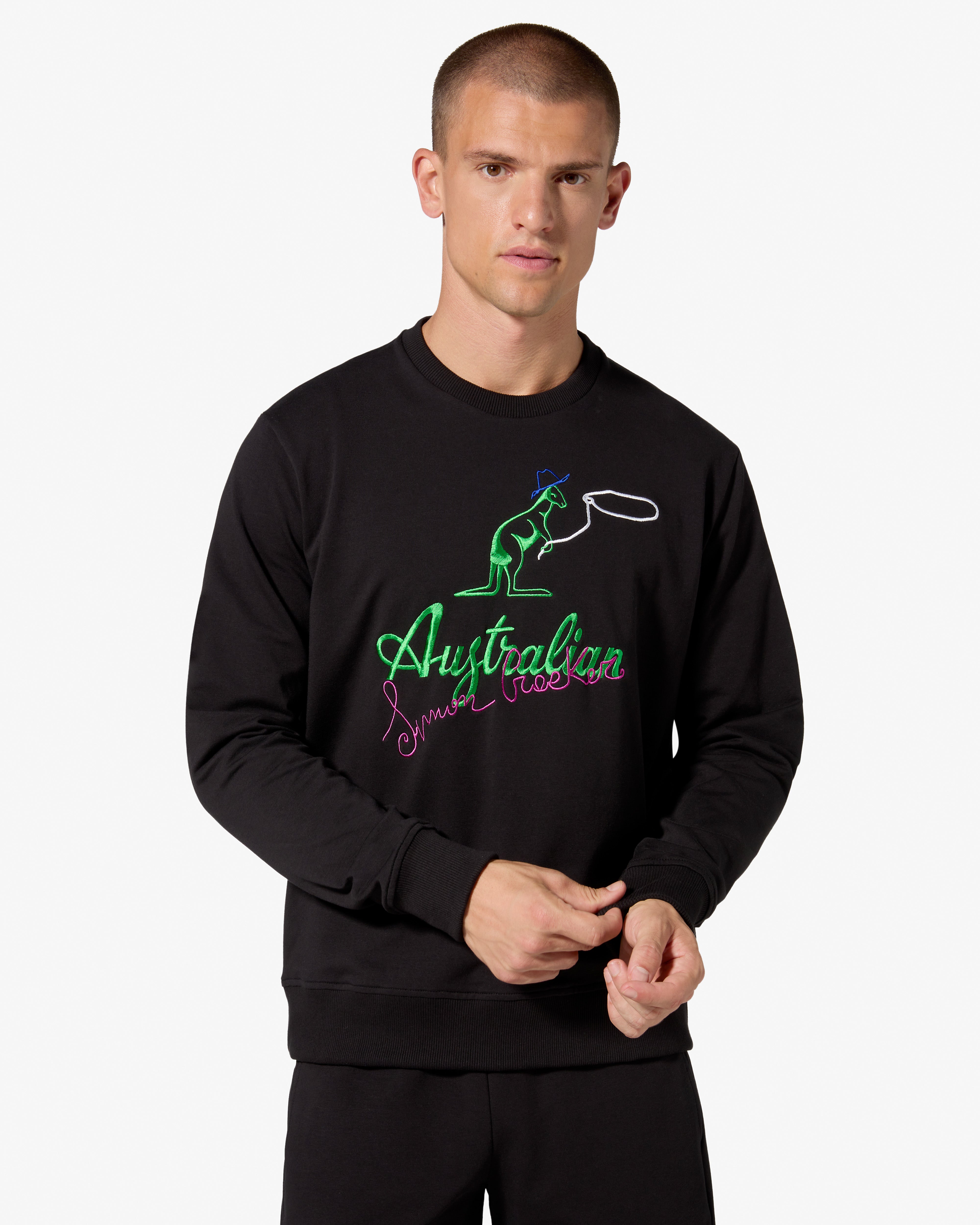 australian-cow-kangoo-crewneck-nero-simon-cracker-x-australian image 1