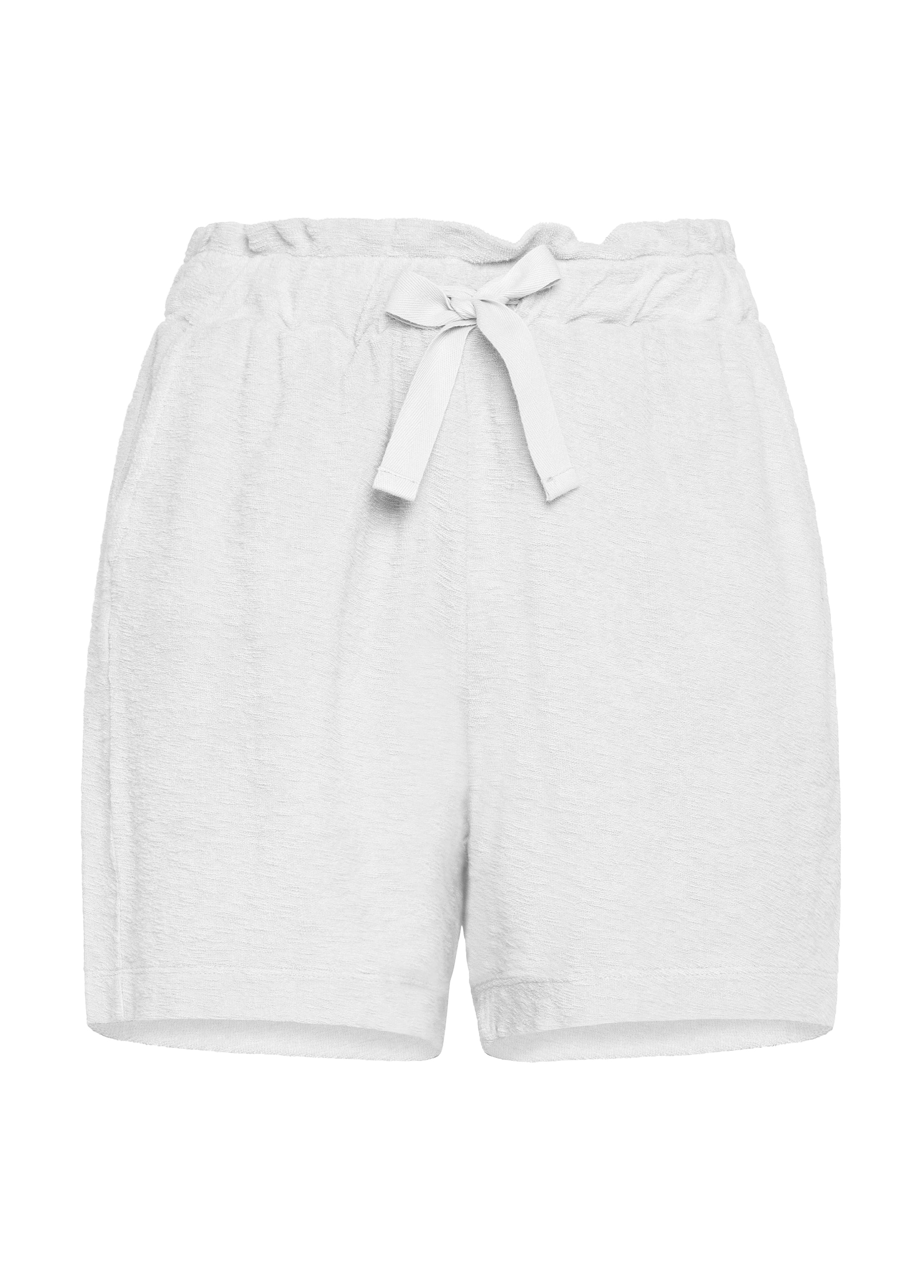 deha-shorts-donna-in-spugna-di-cotone-bianco image 5