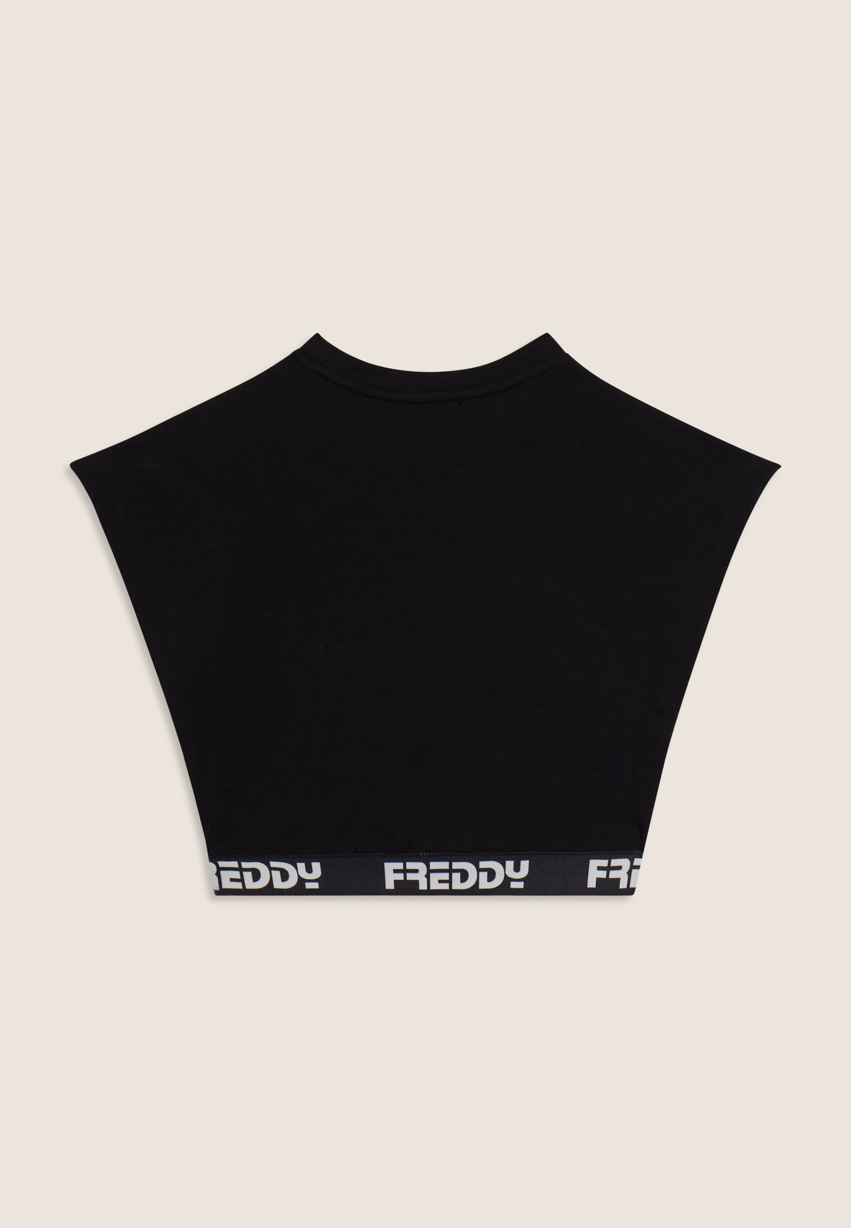 freddy-t-shirt-senza-maniche-cropped-bambina-con-elastico-logato image 6
