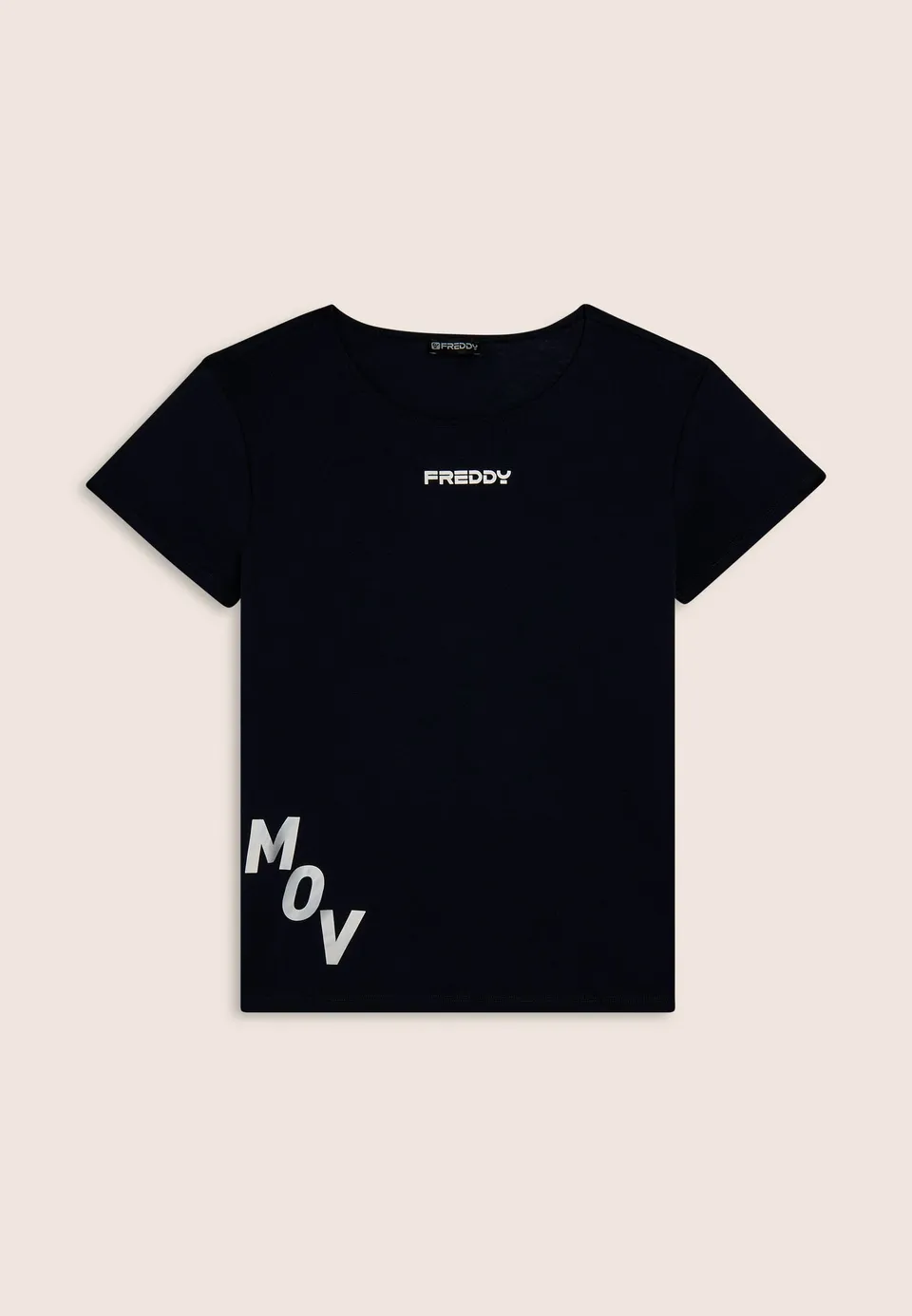 freddy-t-shirt-regular-in-jersey-leggero-con-stampa-mov-maniche-corte image 1