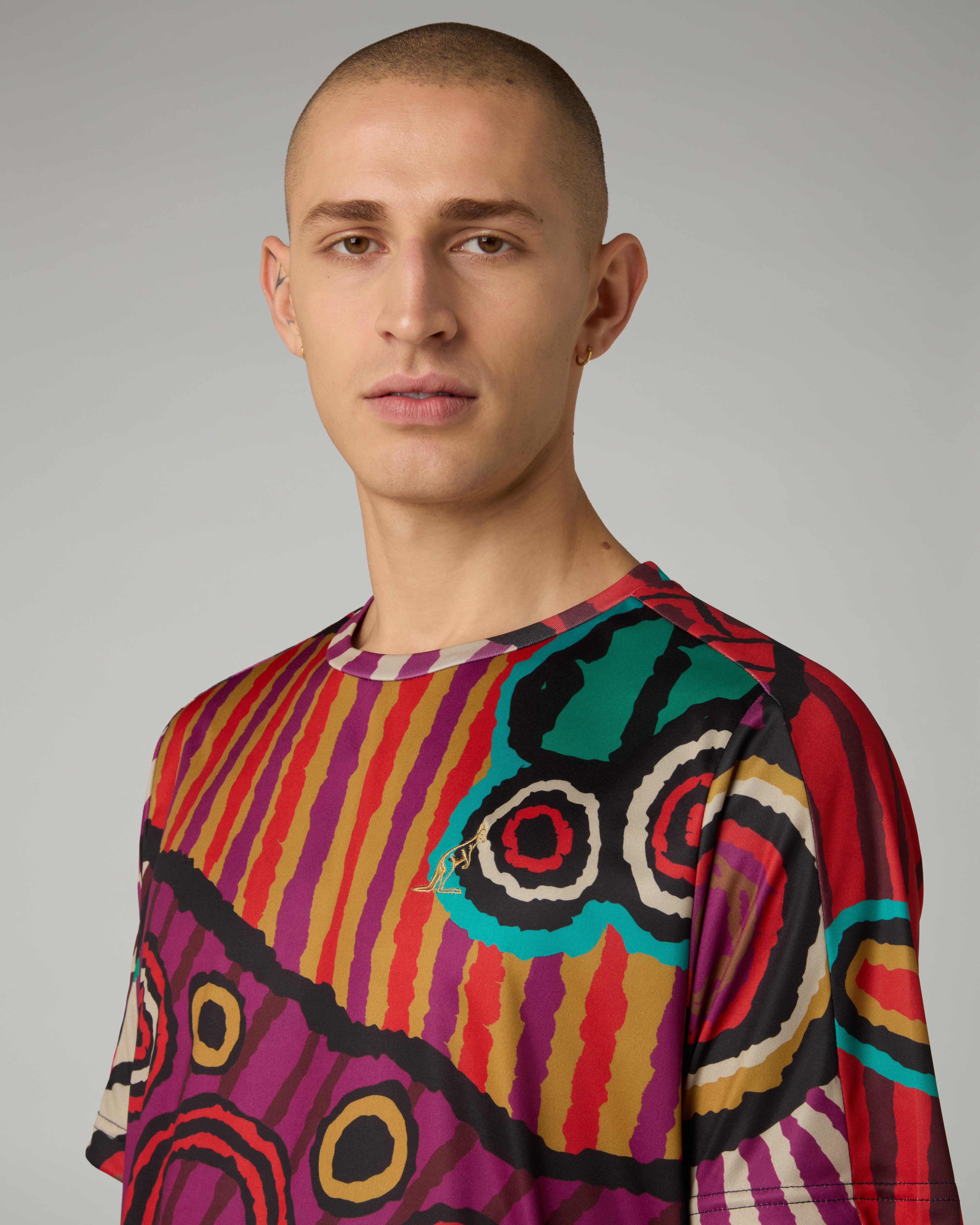 australian-jagera-t-shirt-ace-elasticizzata-bordeaux-all-over-made-in-italy image 4