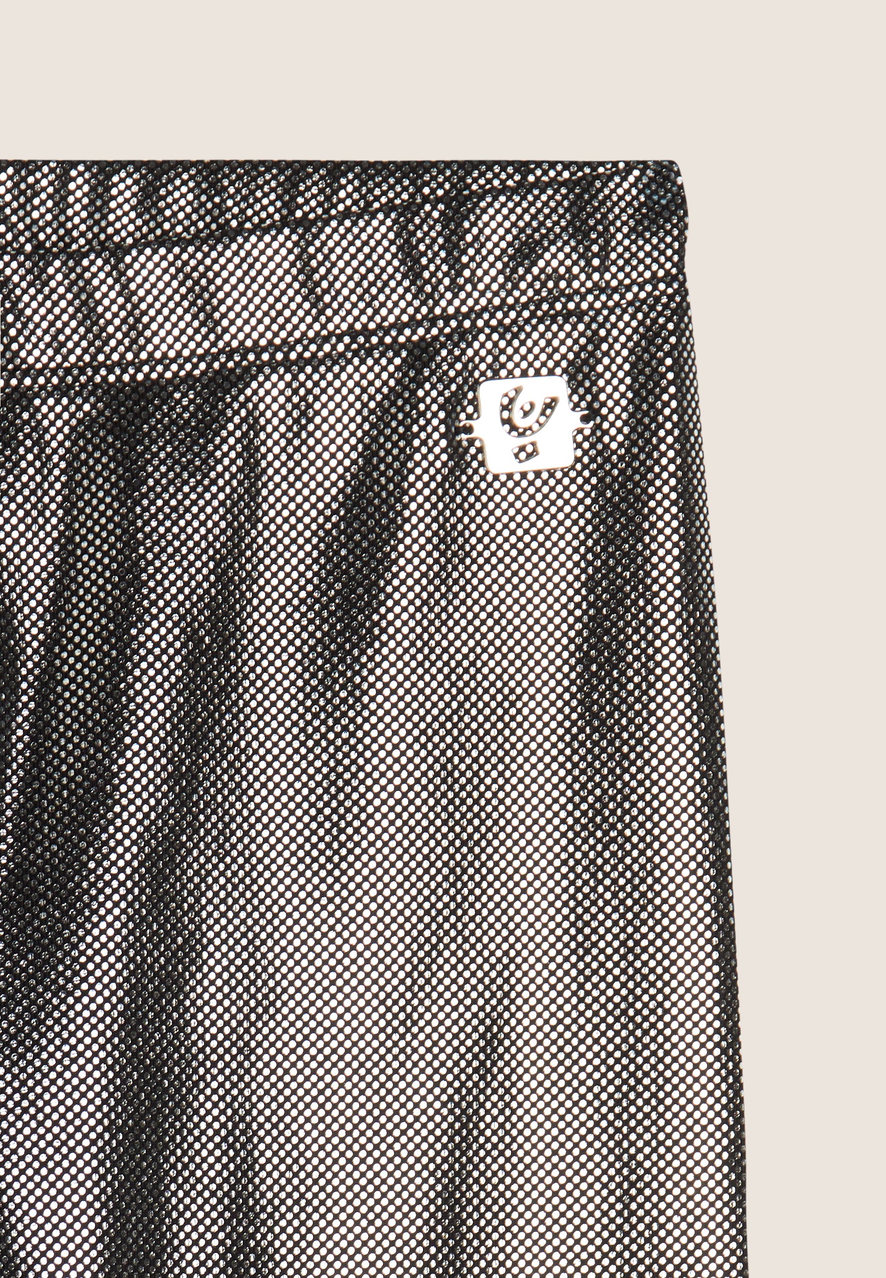freddy-leggings-bambina-in-jersey-coated-effetto-argento image 3