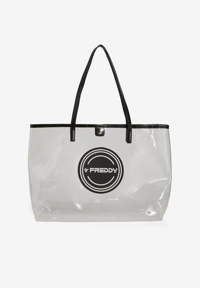 freddy-borsa-shopper-in-pvc-trasparente-con-logo-tondo-40x36x15-cm image 1