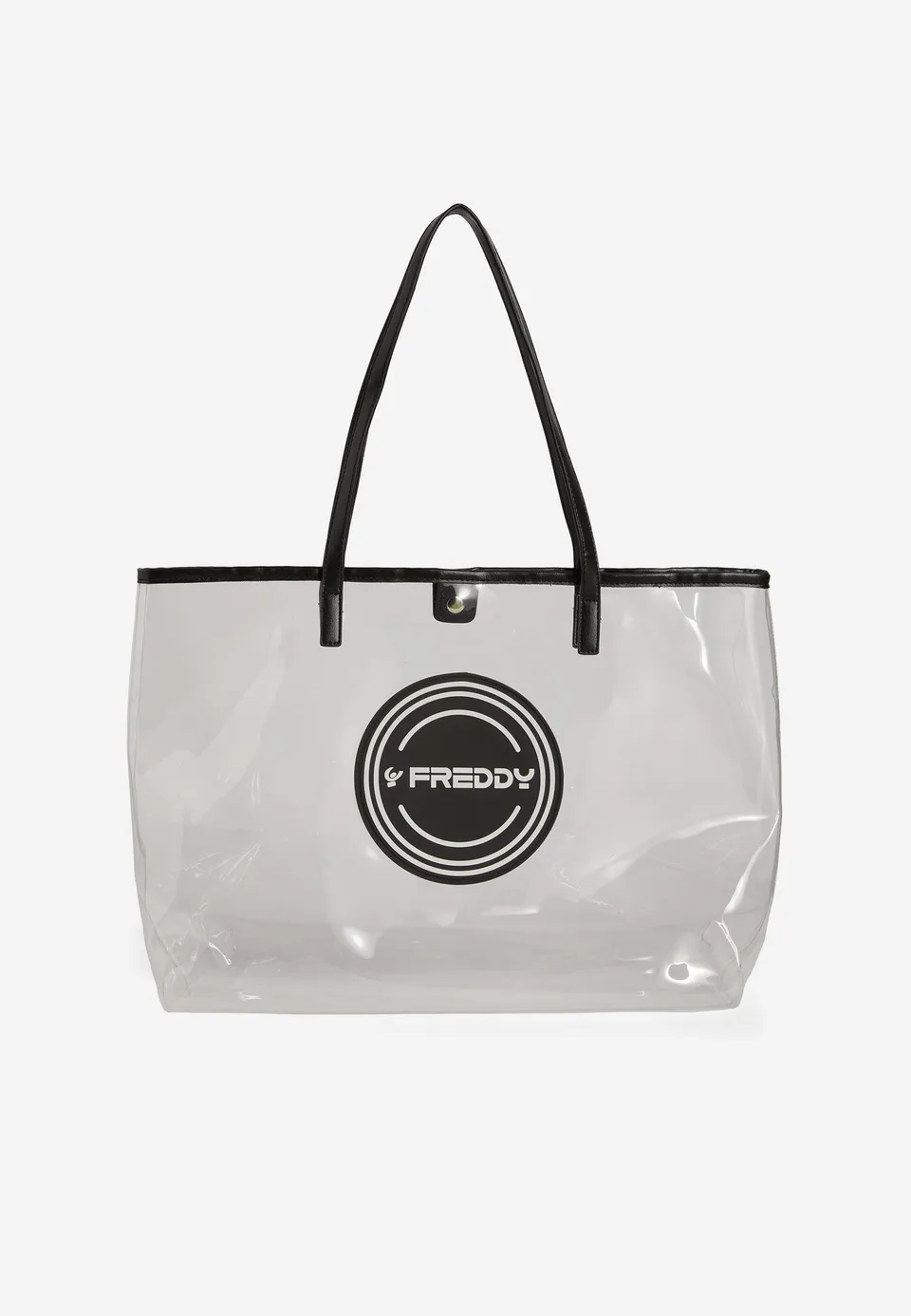 freddy-borsa-shopper-in-pvc-trasparente-con-logo-tondo-40x36x15-cm image 1