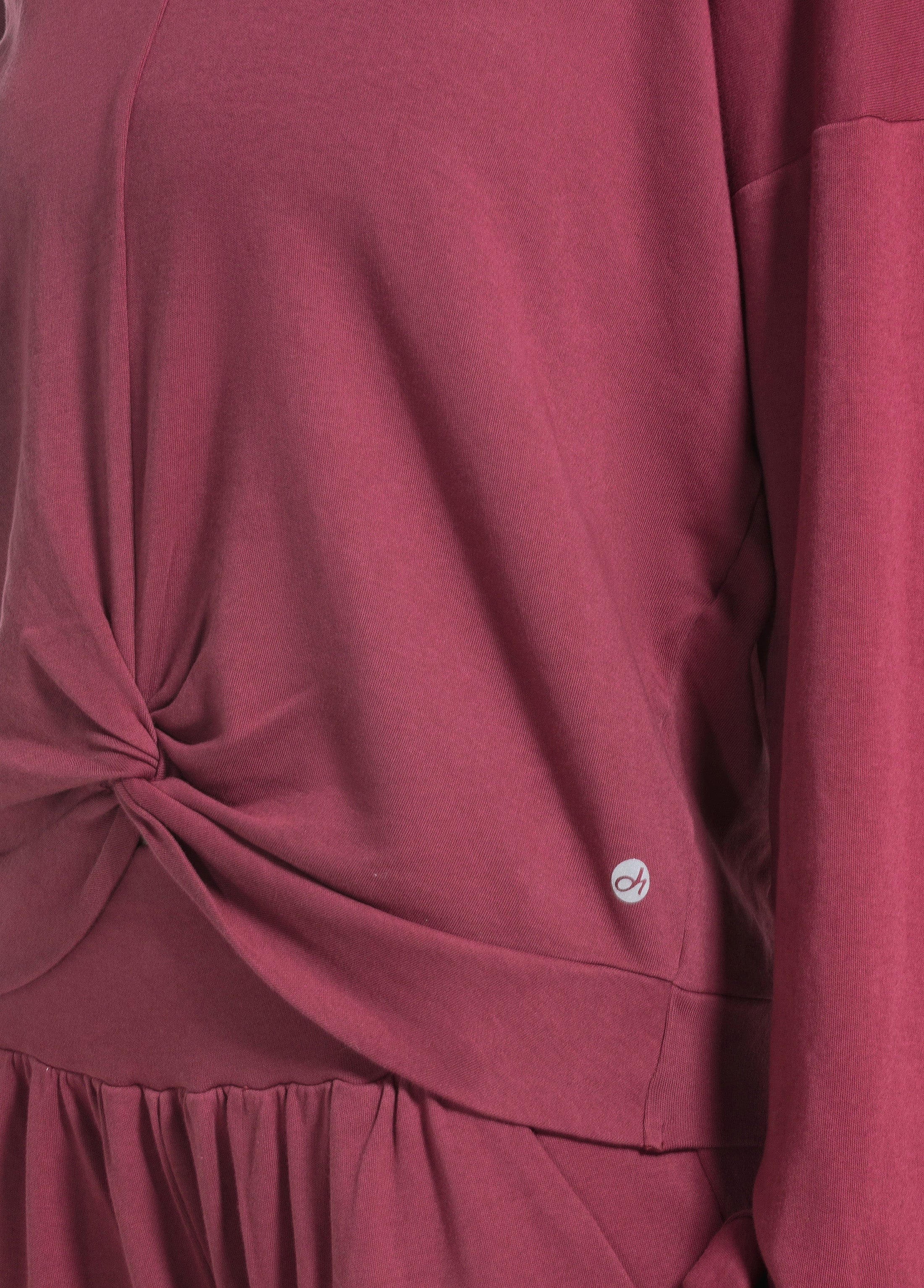 deha-d52050-felpa-in-morbido-cotone-rosso-con-cappuccio image 3