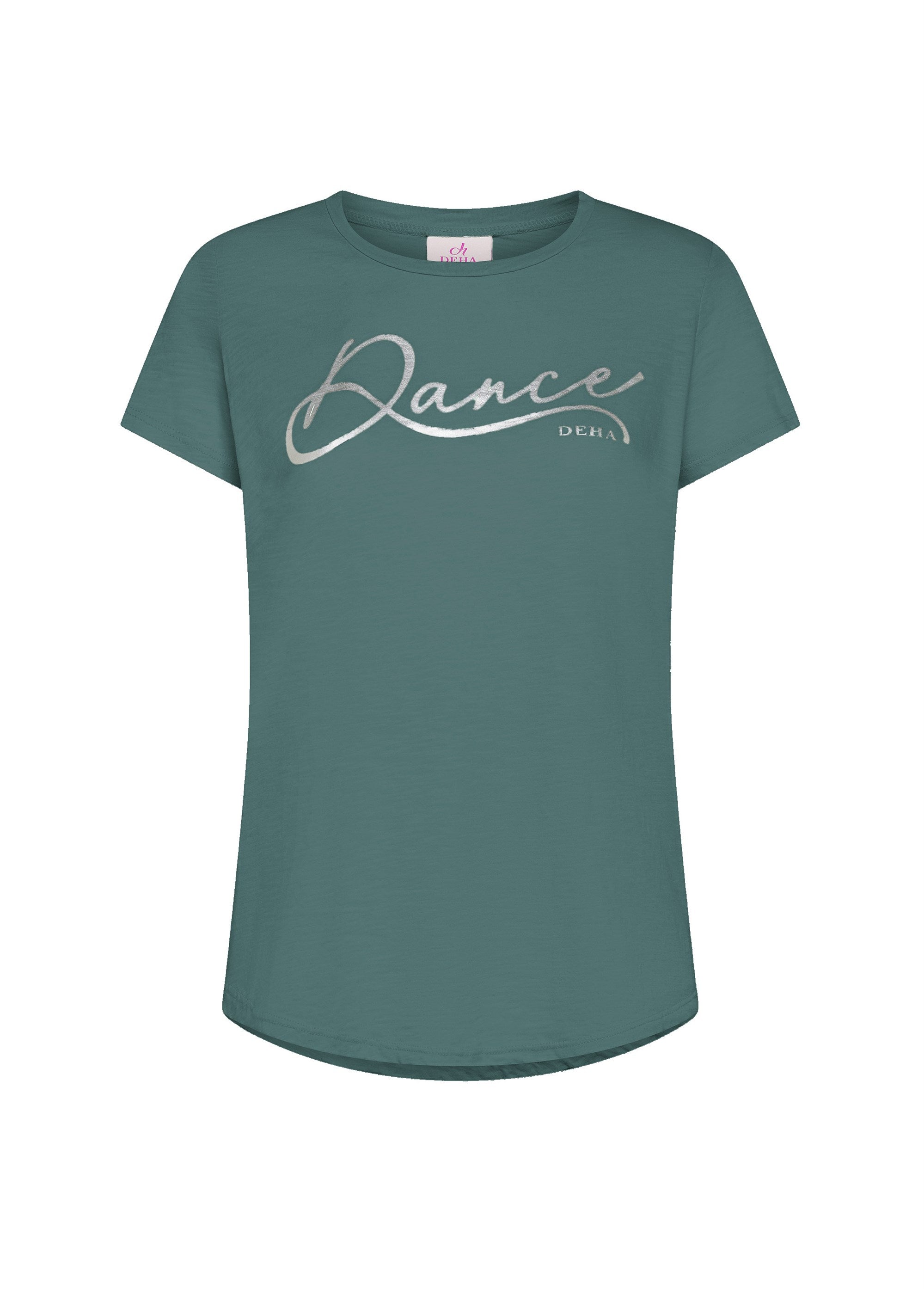 deha-t-shirt-d42512-in-cotone-flamm-verde image 1