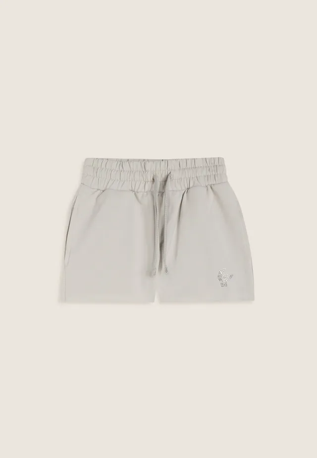 freddy-shorts-bambina-in-cotone-elasticizzato-con-logo-in-strass image 1