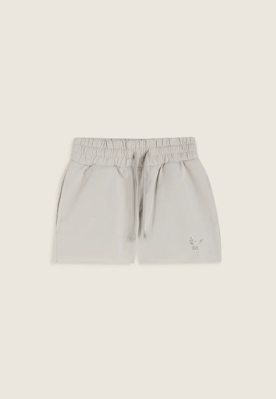 freddy-shorts-bambina-in-cotone-elasticizzato-con-logo-in-strass image 1