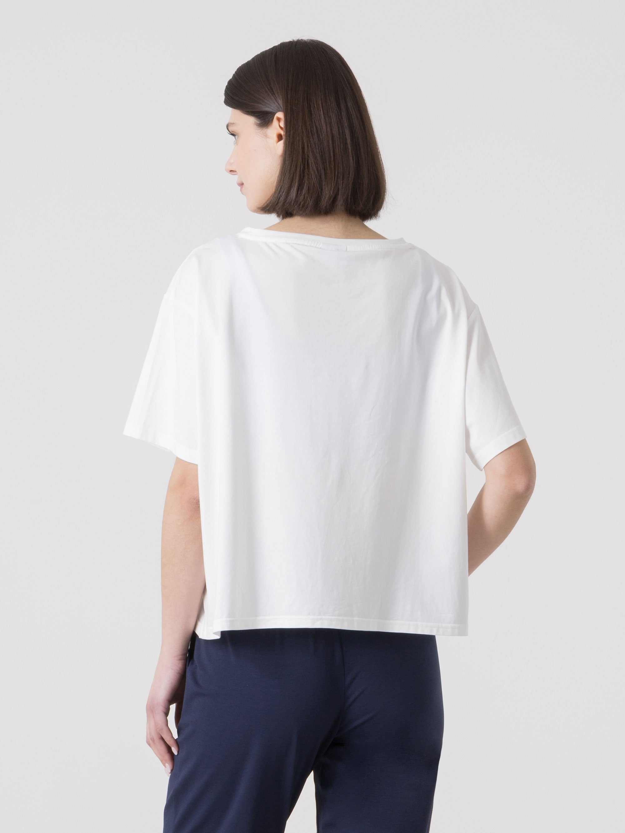 dimensione-danza-t-shirt-donna-in-modal-jersey-stretch-con-logo-frontale image 3