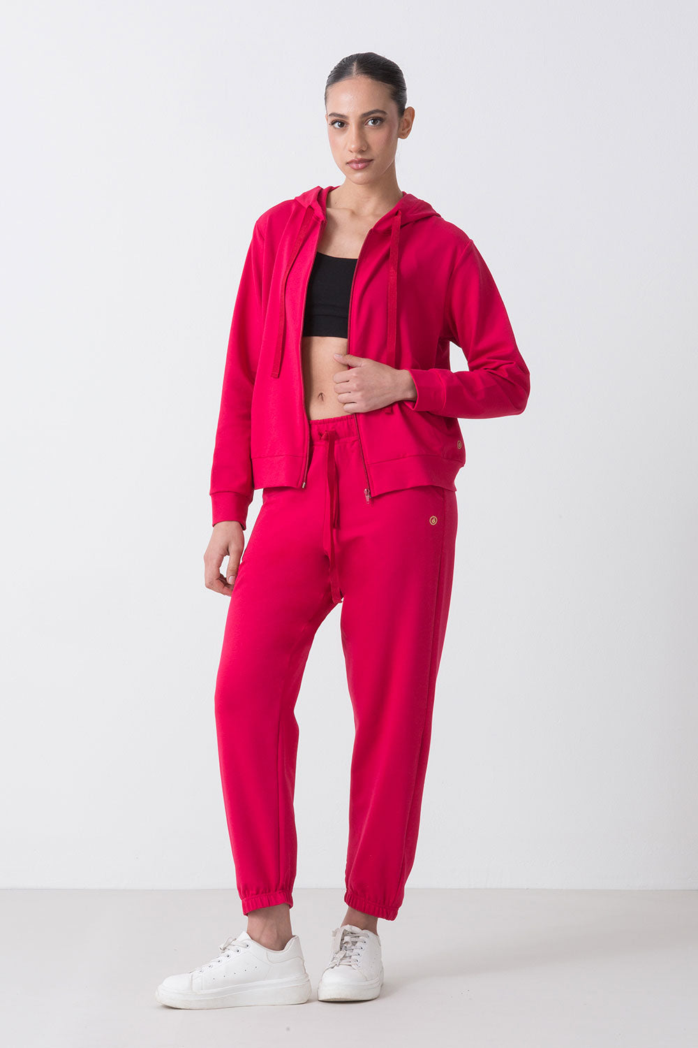 dimensione-danza-city-giacca-donna-full-zip-con-cappuccio-in-felpa-stretch image 7