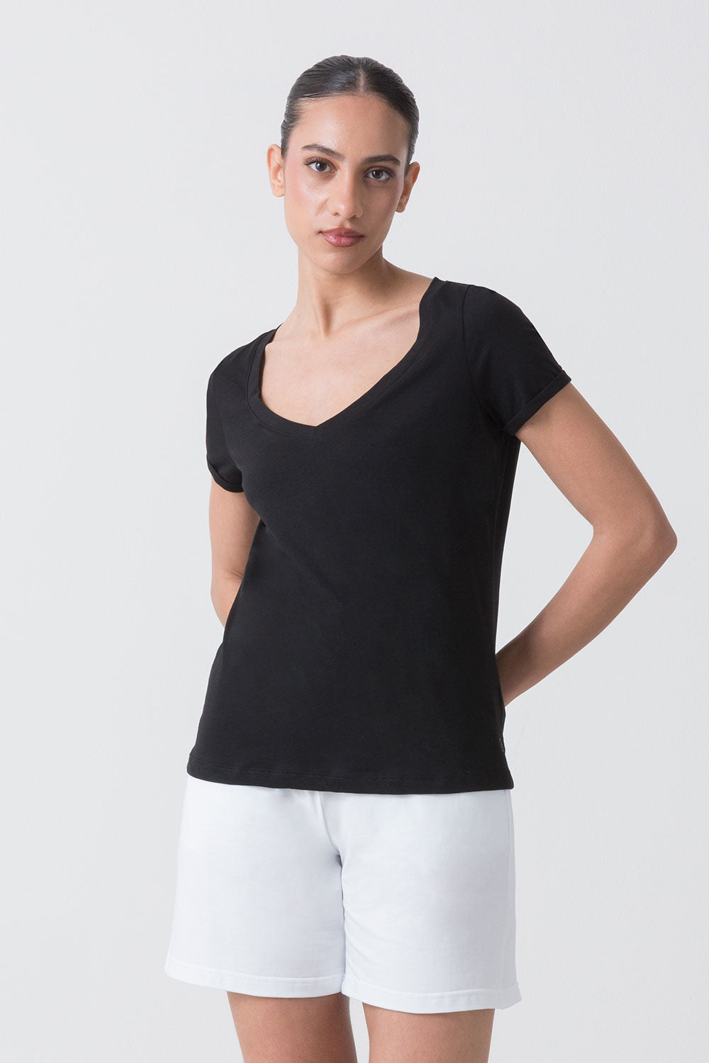 dimensione-danza-city-t-shirt-donna-in-jersey-con-scollo-a-v image 6