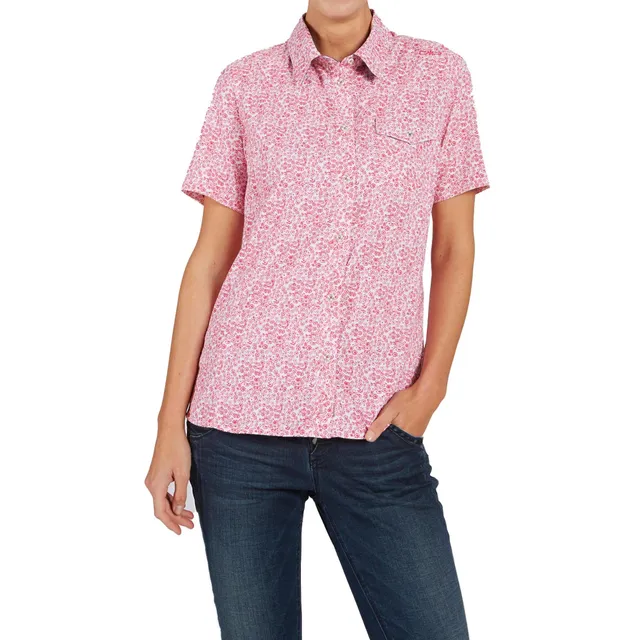 cmp-camicia-elasticizzata-maniche-corte-donna-b-gesso-ibisco-44 image 1